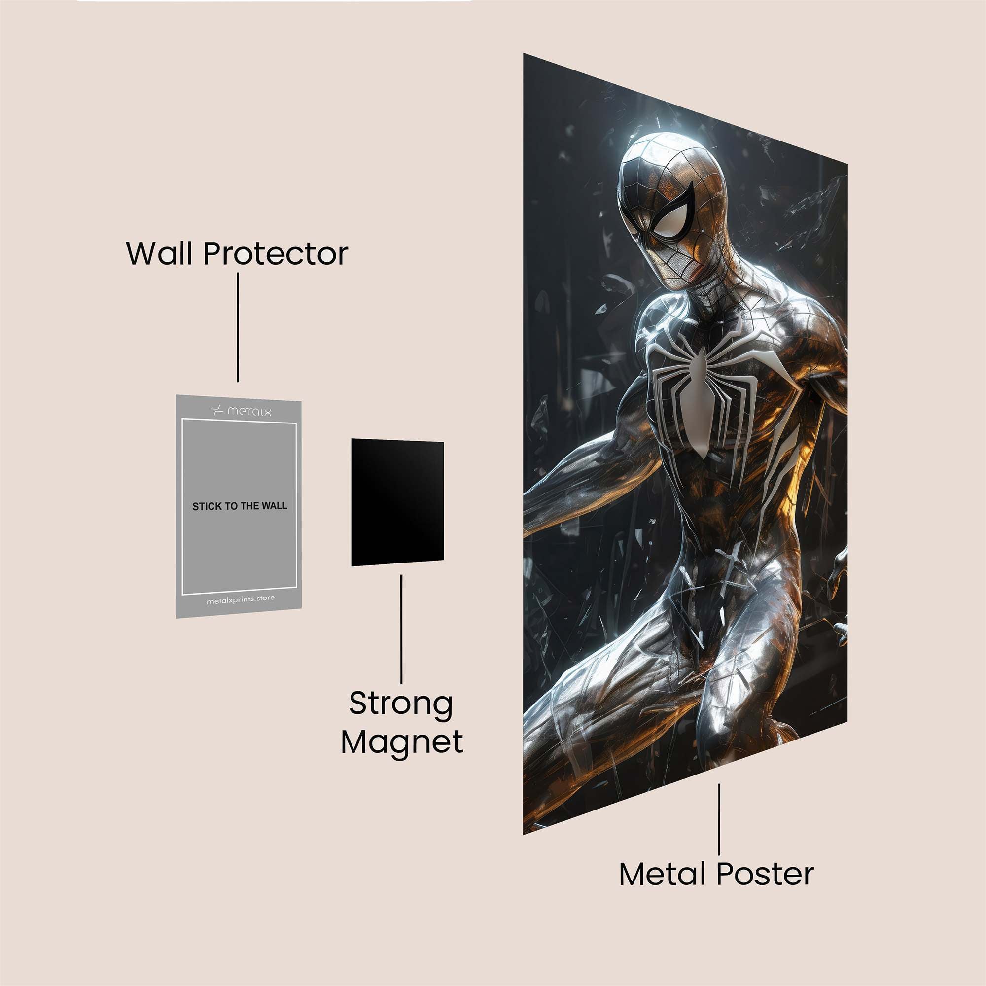 Symbiote Resilience Safe Wall Magnetic / M