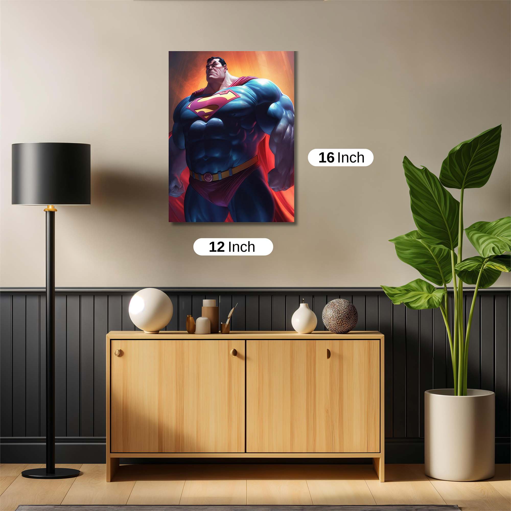 Superman Radiance Safe Wall Magnetic / M