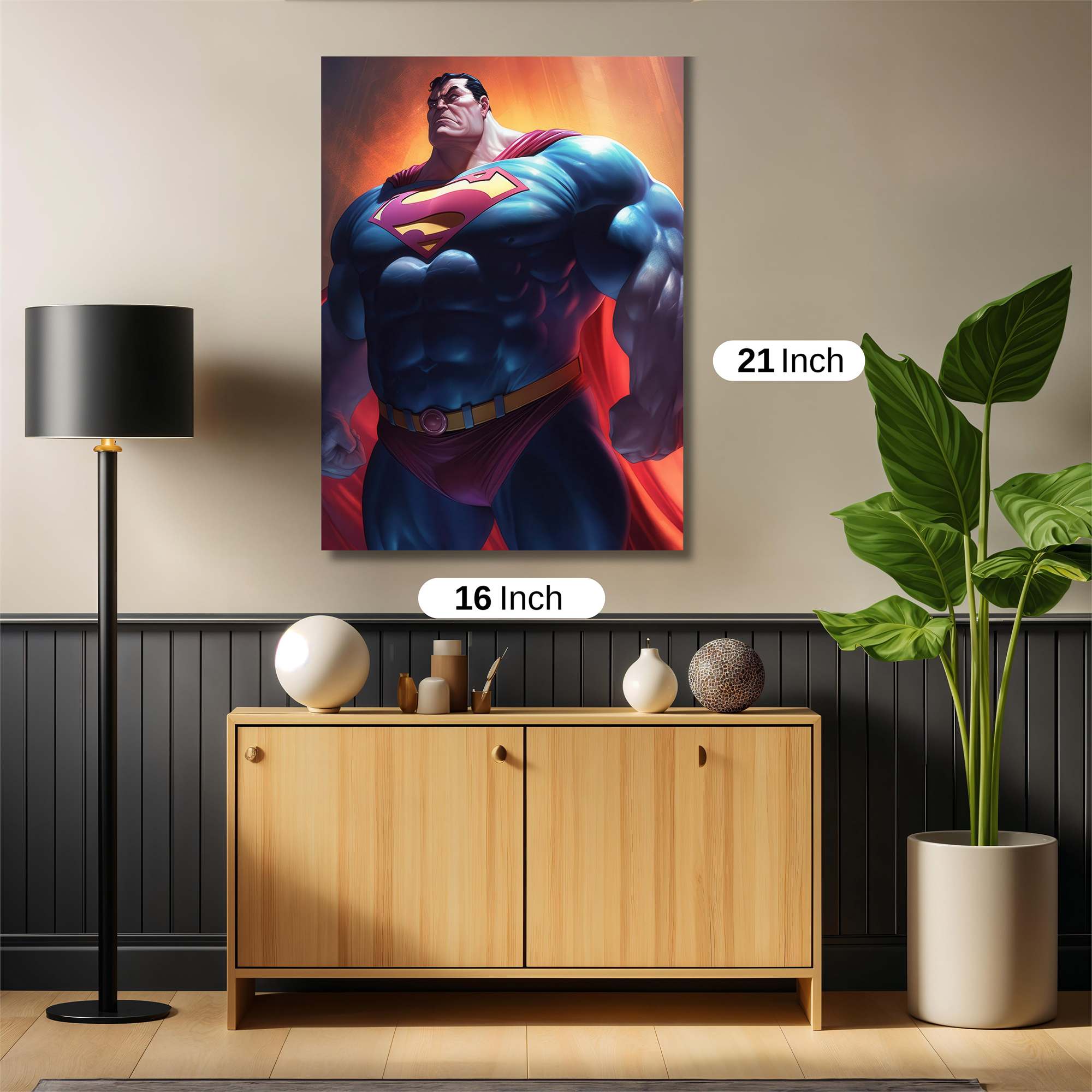 Superman Radiance Safe Wall Magnetic / M