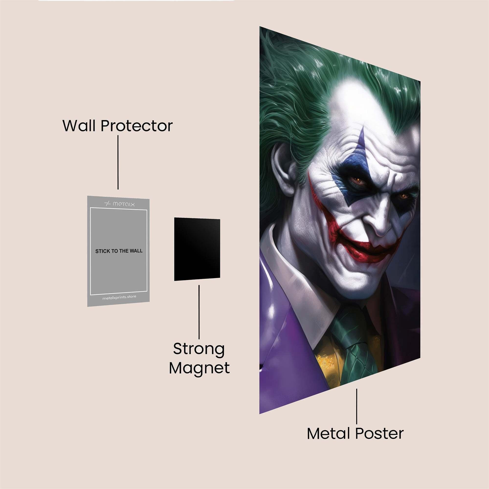 Joker Menace Safe Wall Magnetic / M