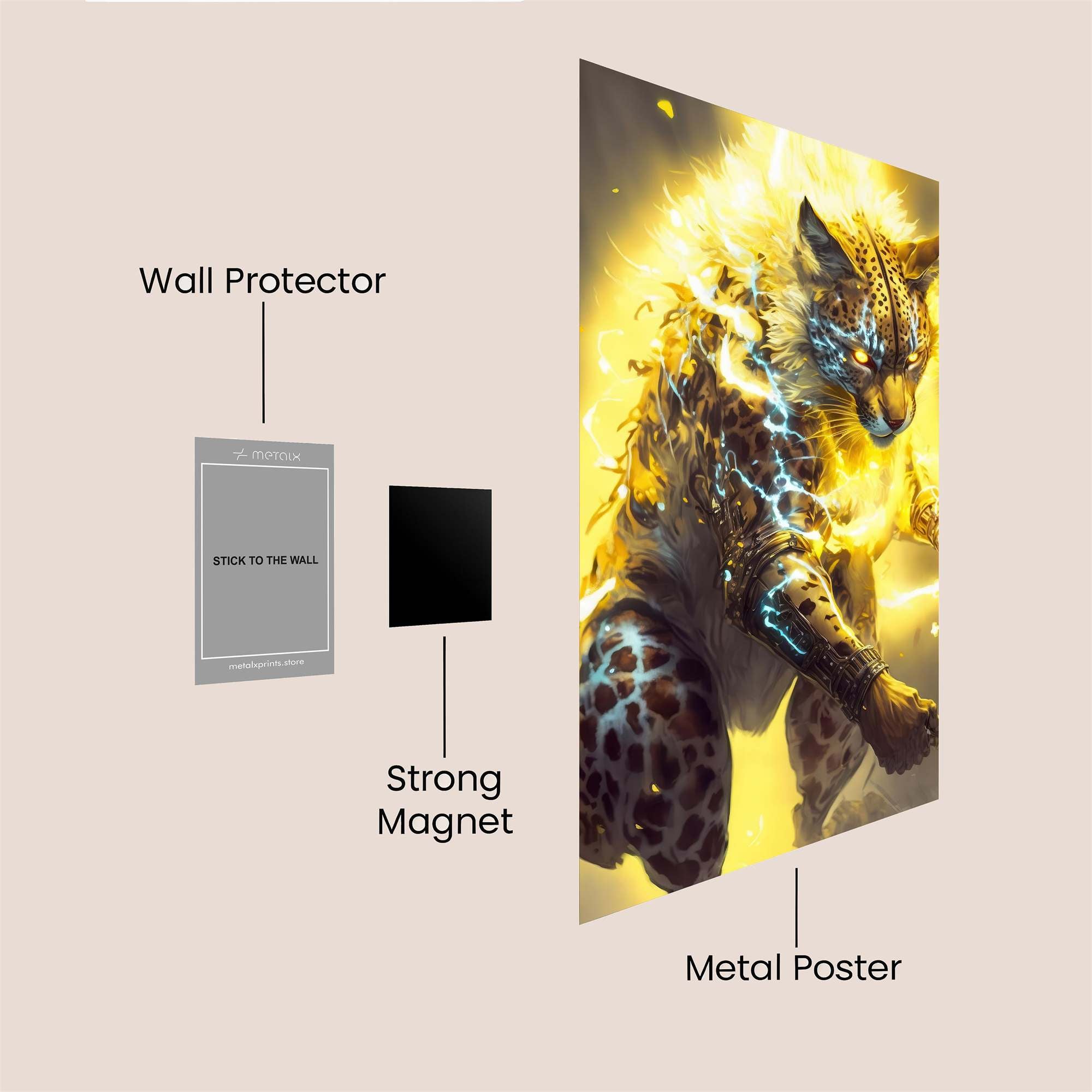 Cheetah Blaze Safe Wall Magnetic / M