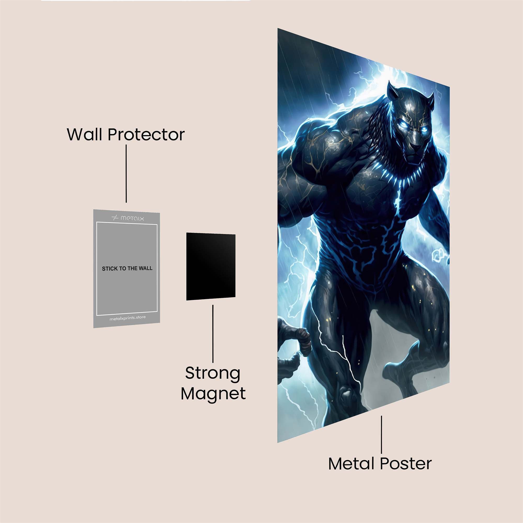 Panther Surge Safe Wall Magnetic / M