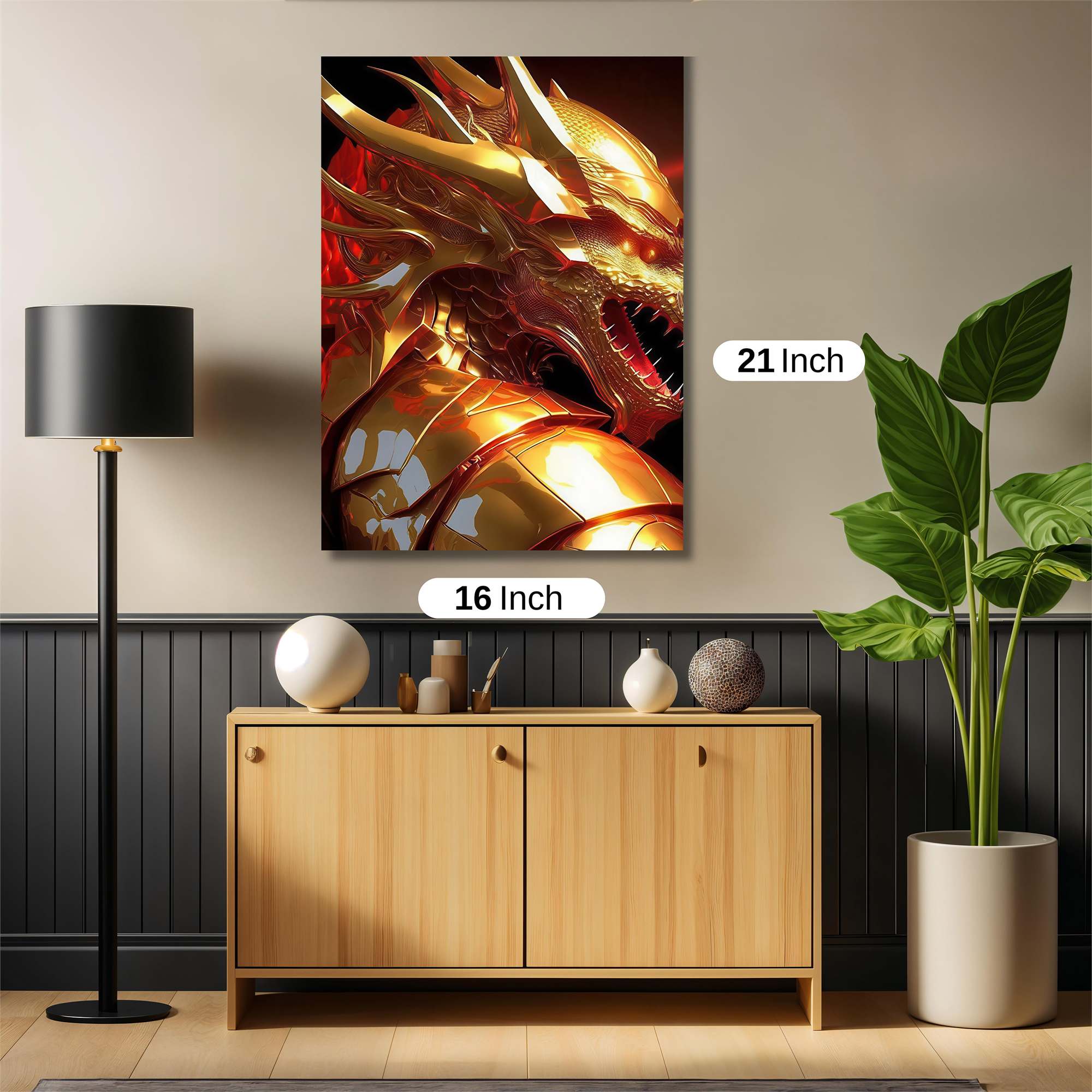 Golden Ferocity Safe Wall Magnetic / M