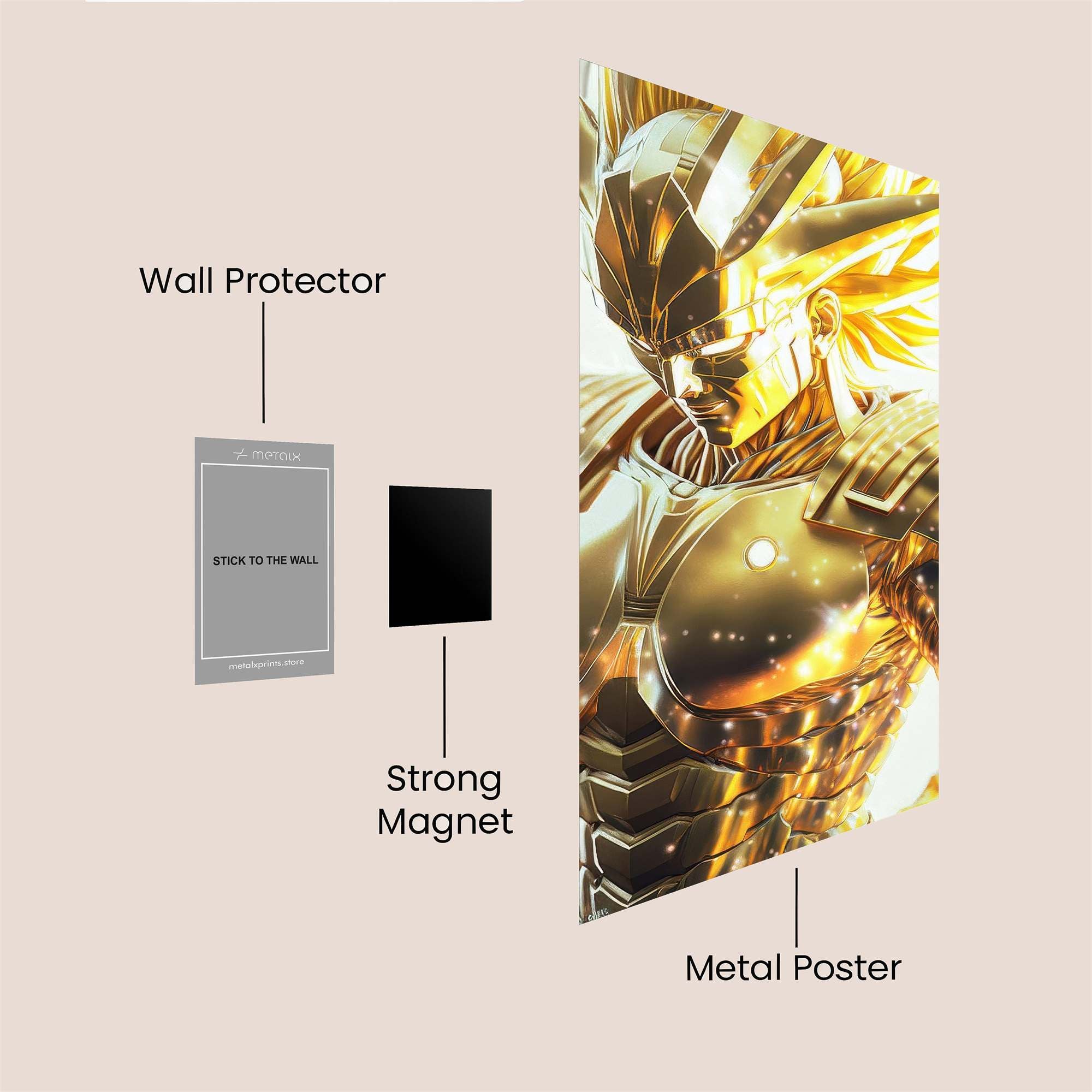 Golden Ascendancy Safe Wall Magnetic / M