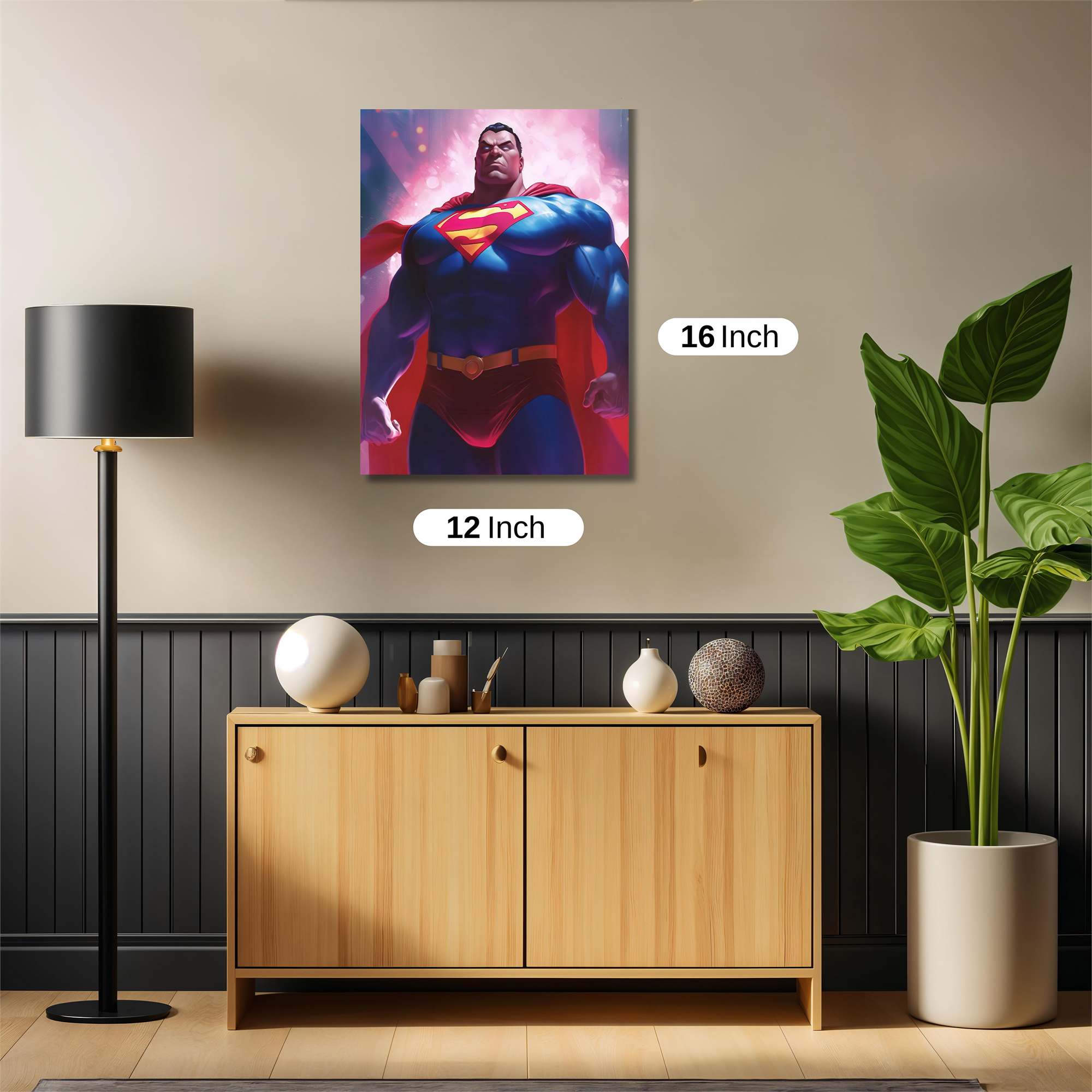 Superman Radiance Safe Wall Magnetic / M