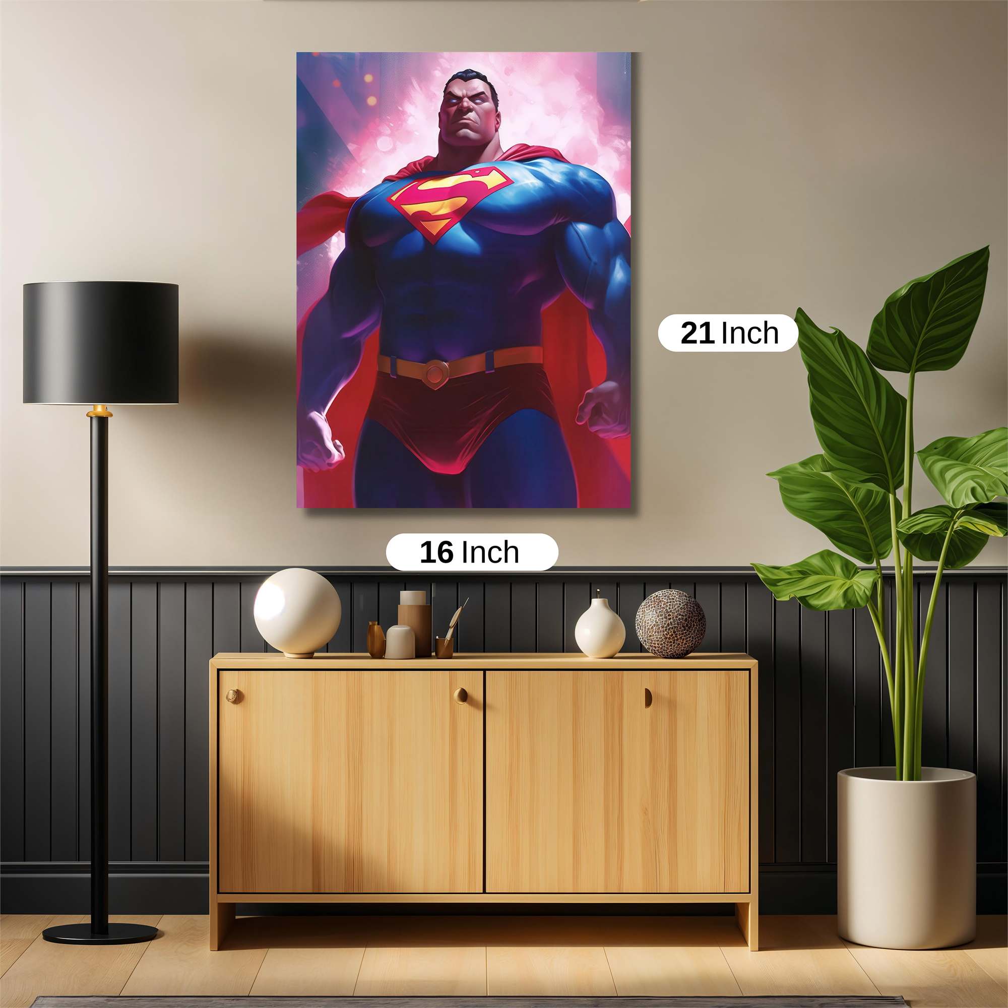 Superman Radiance Safe Wall Magnetic / M