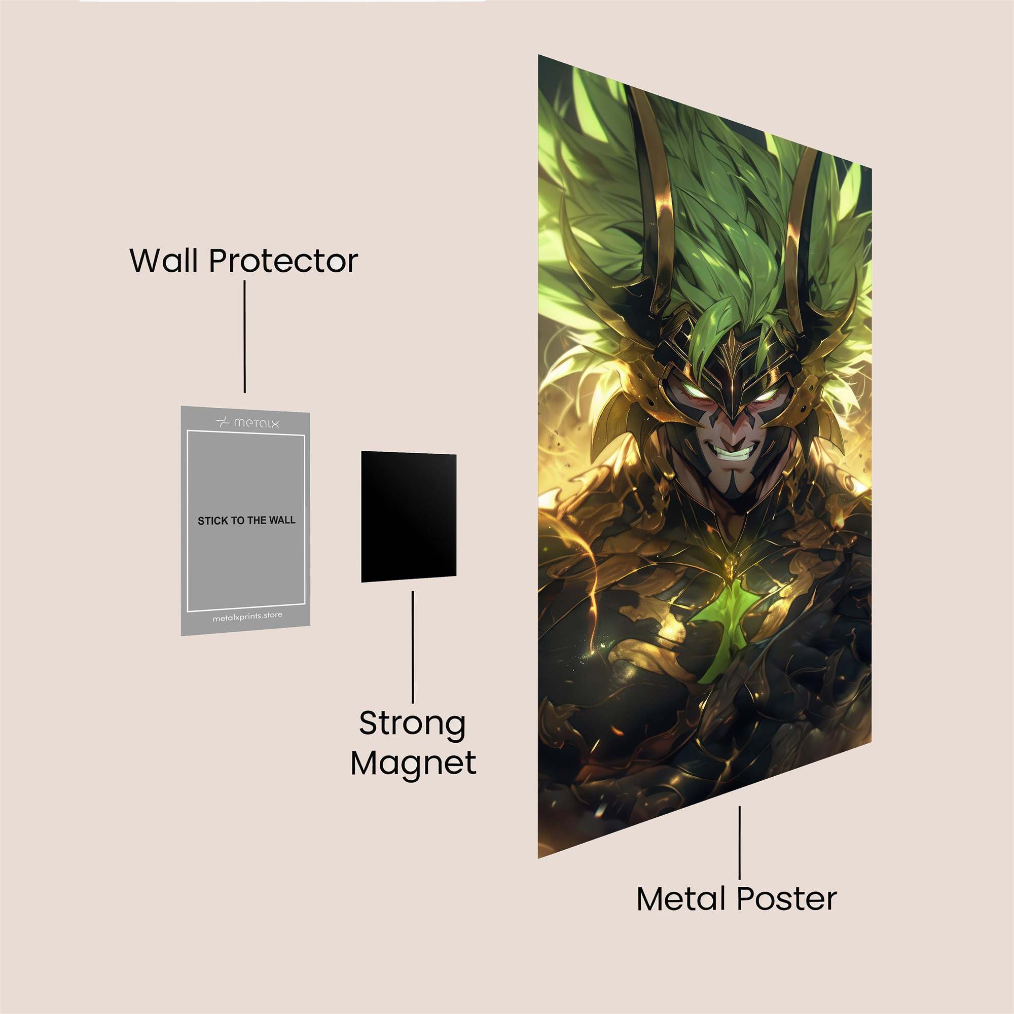 Heroic Blaze Safe Wall Magnetic / M