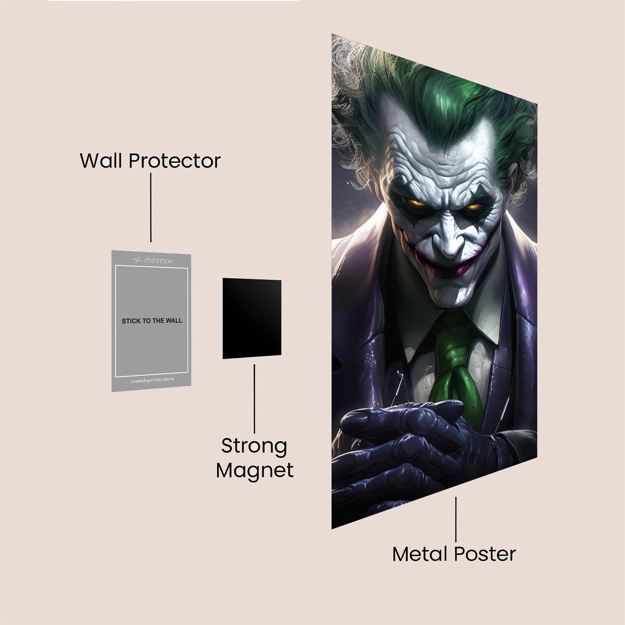 Joker Menace Safe Wall Magnetic / M