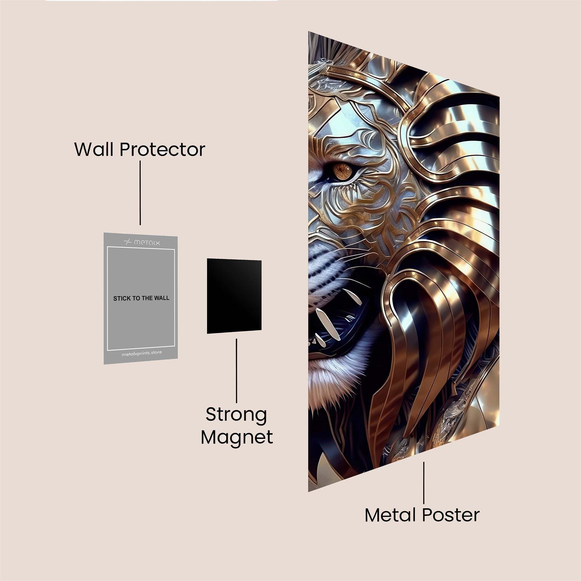 Metallic Majesty Safe Wall Magnetic / M