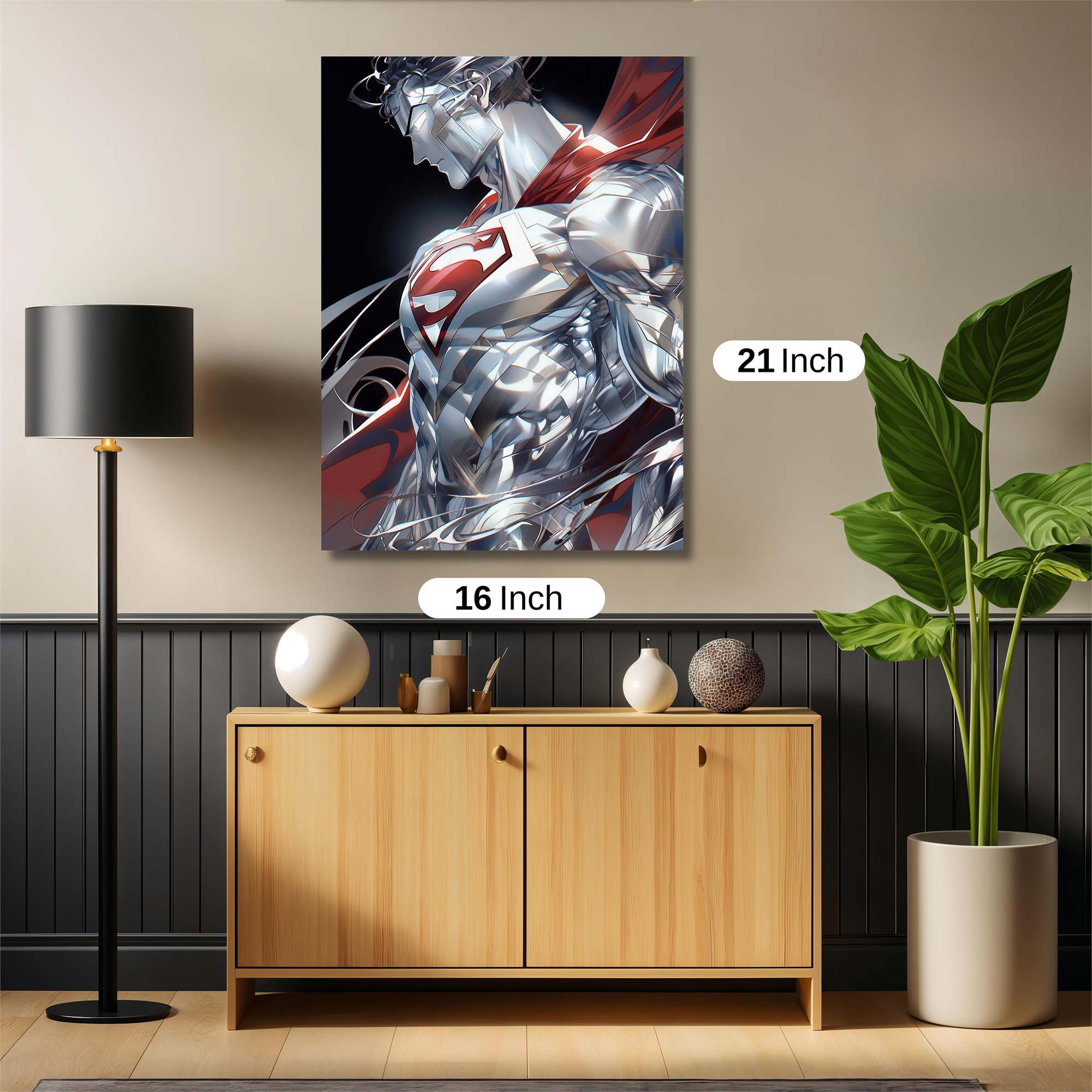 Superman Luminous Safe Wall Magnetic / M