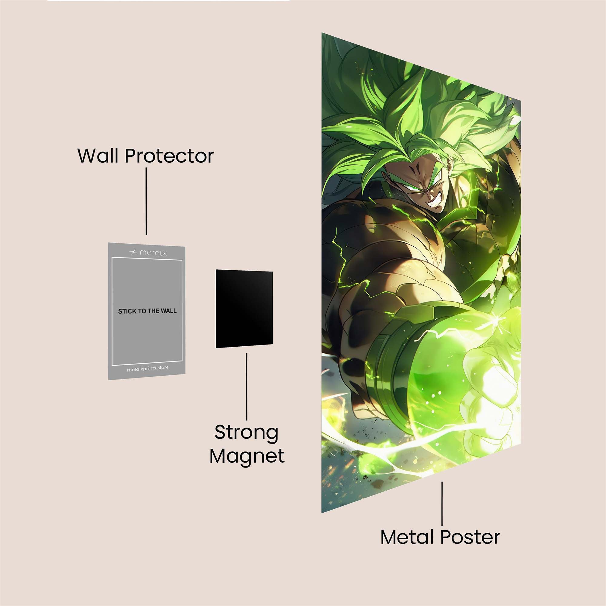 Broly Blitz Safe Wall Magnetic / M