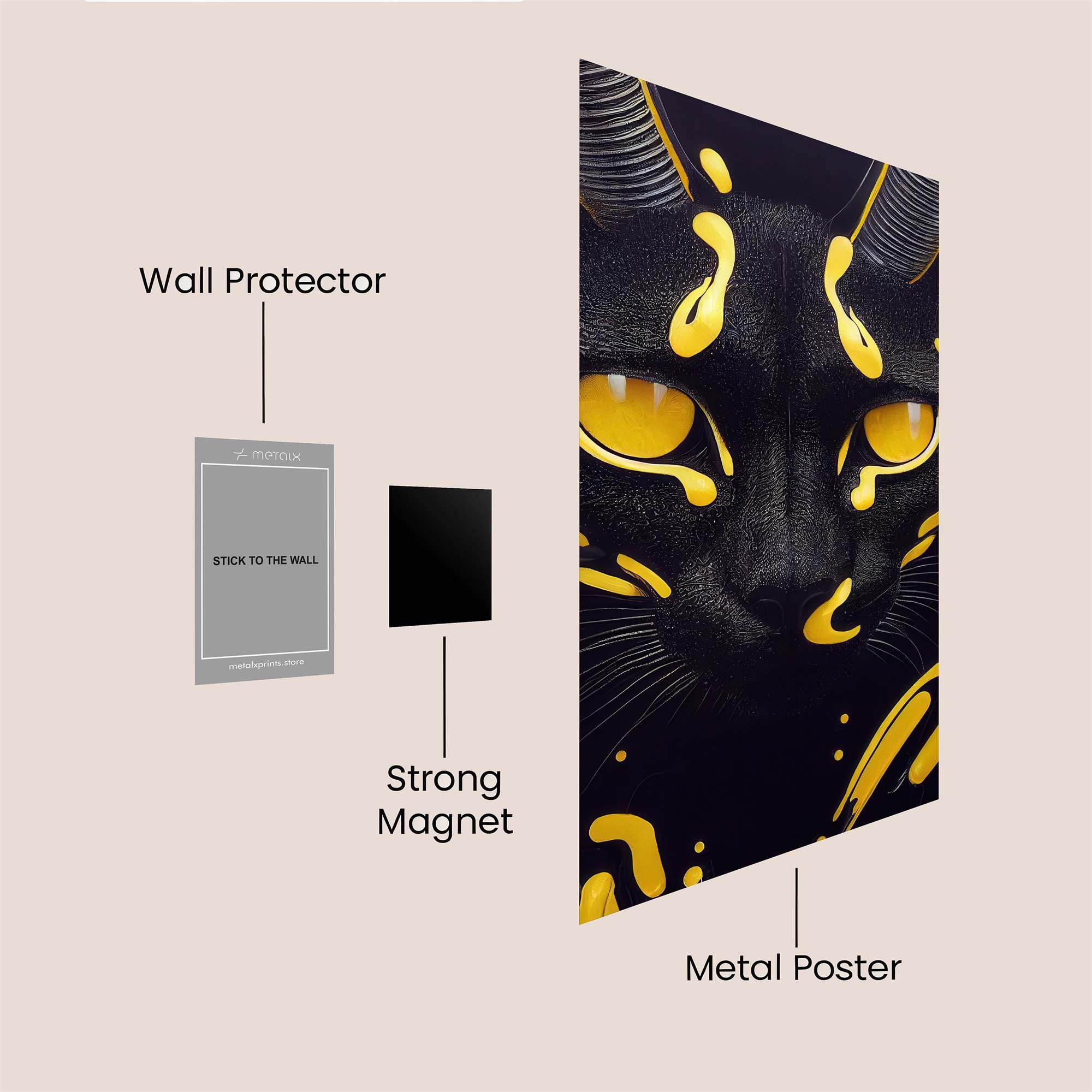 Feline Illumination Safe Wall Magnetic / M