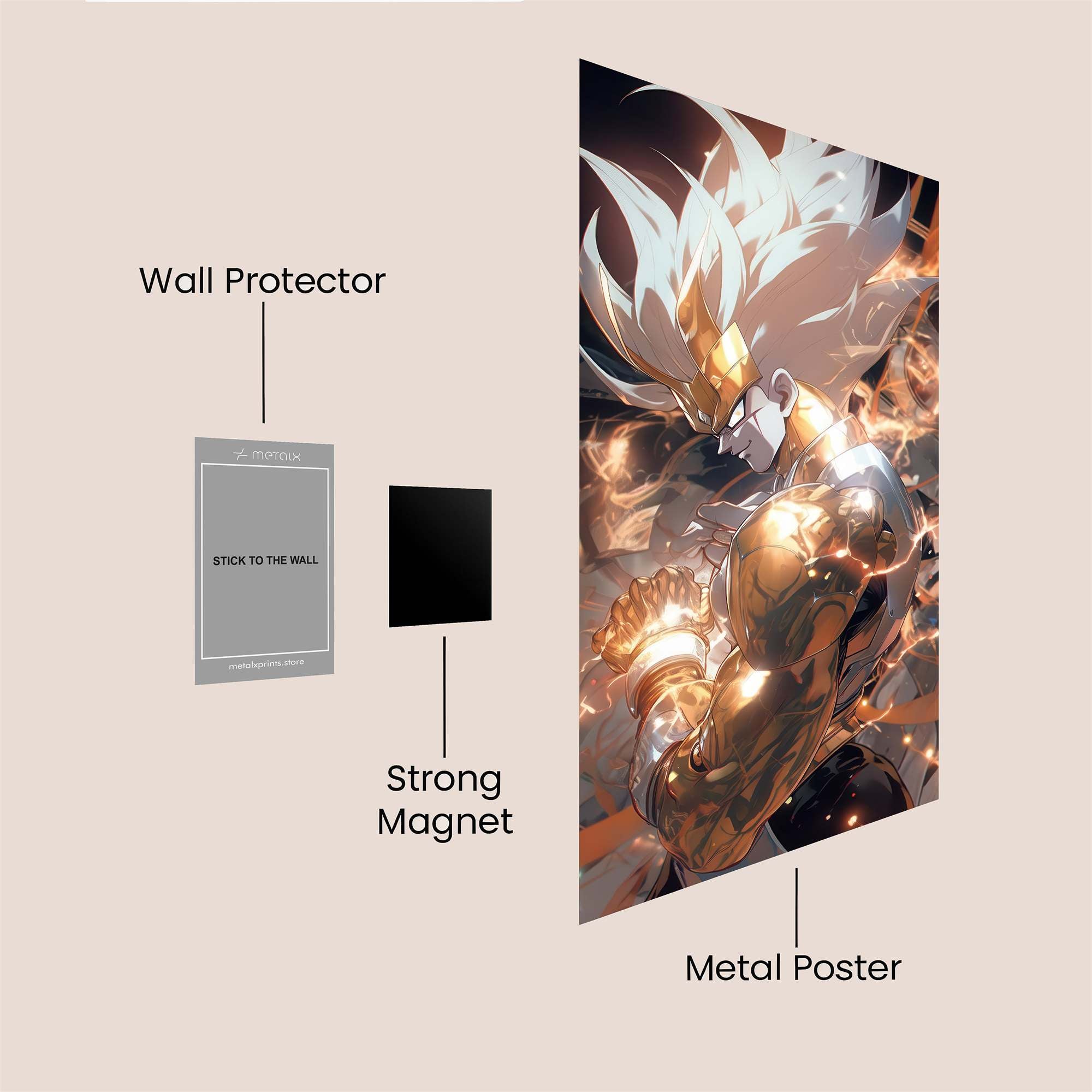 Saiyan Ascension Safe Wall Magnetic / M