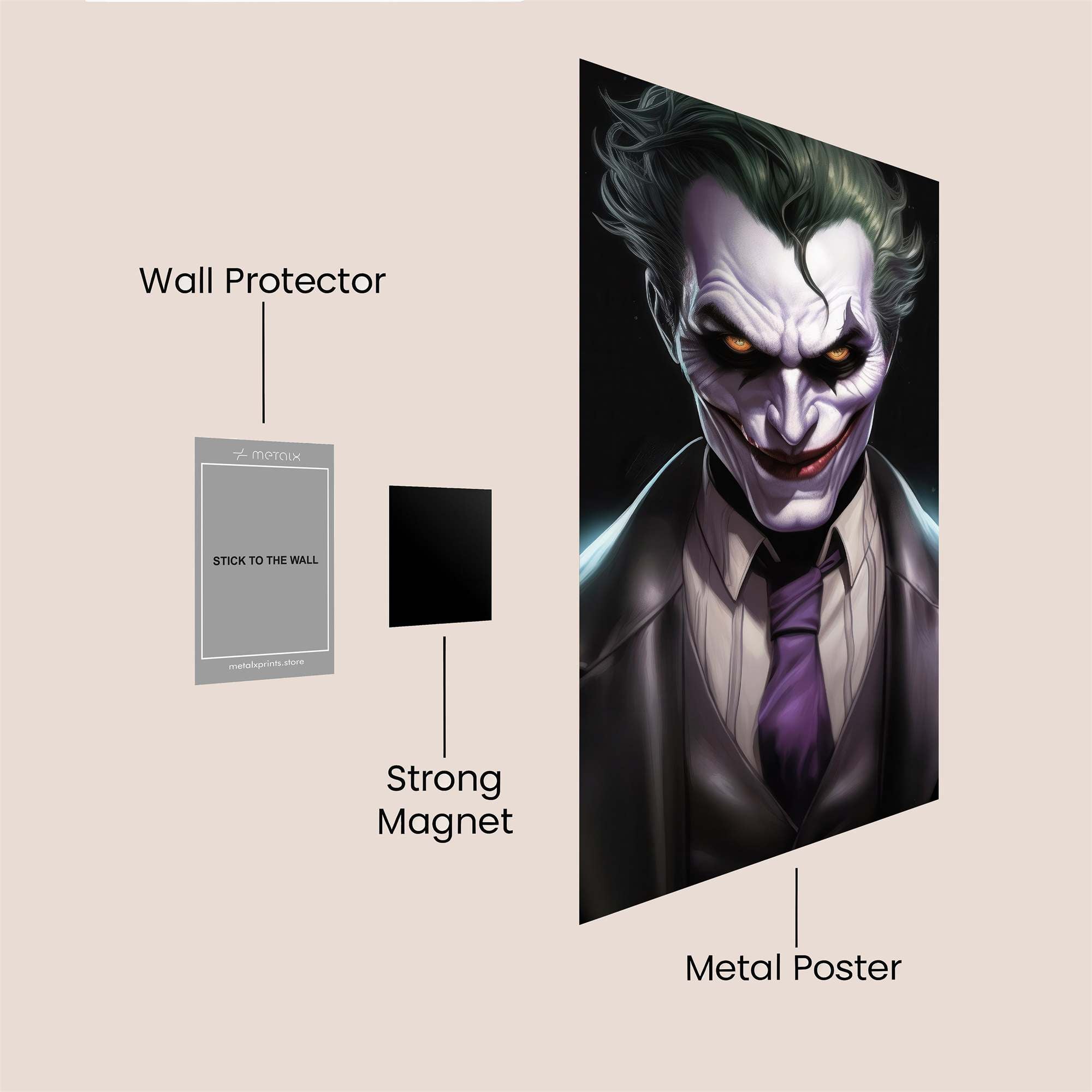 Joker Menace Safe Wall Magnetic / M