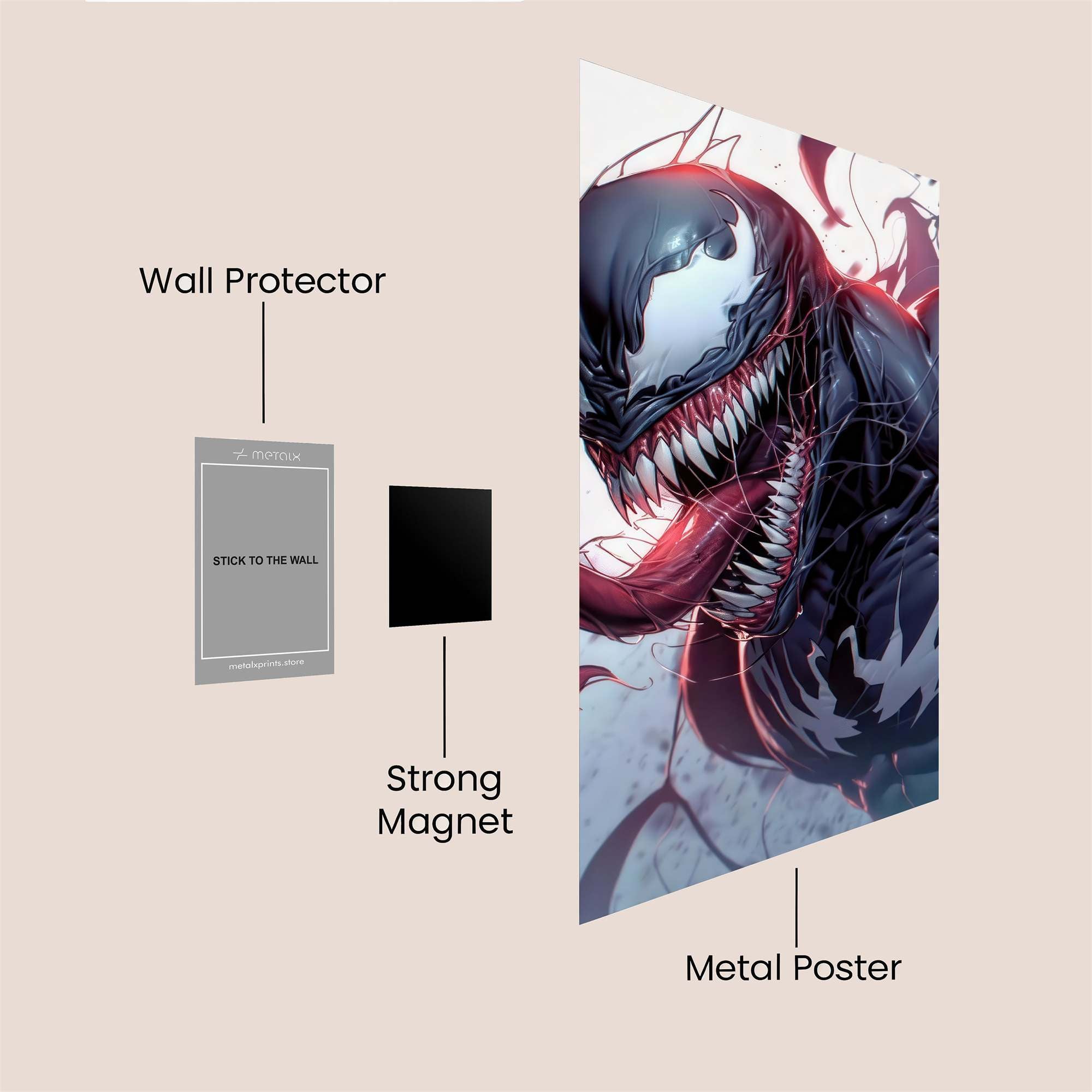 Venom Vividness Safe Wall Magnetic / M