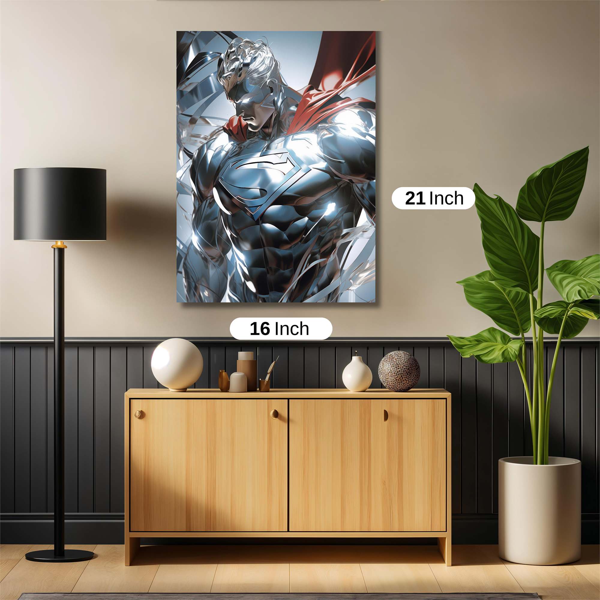 Superman Radiance Safe Wall Magnetic / M