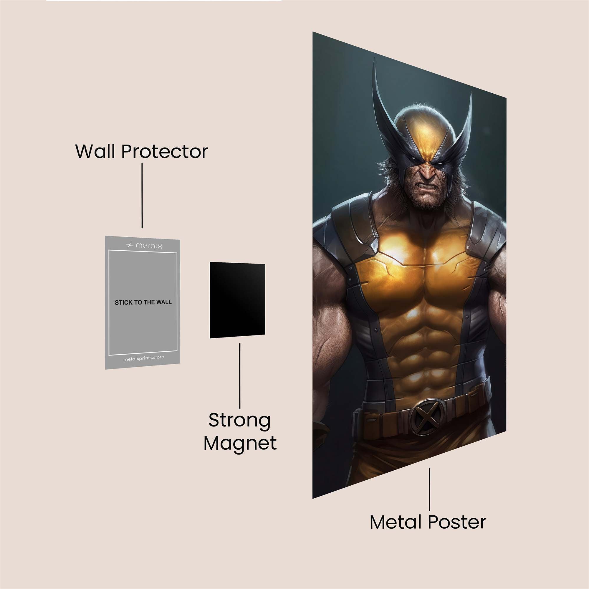 Wolverine Ferocity Safe Wall Magnetic / M