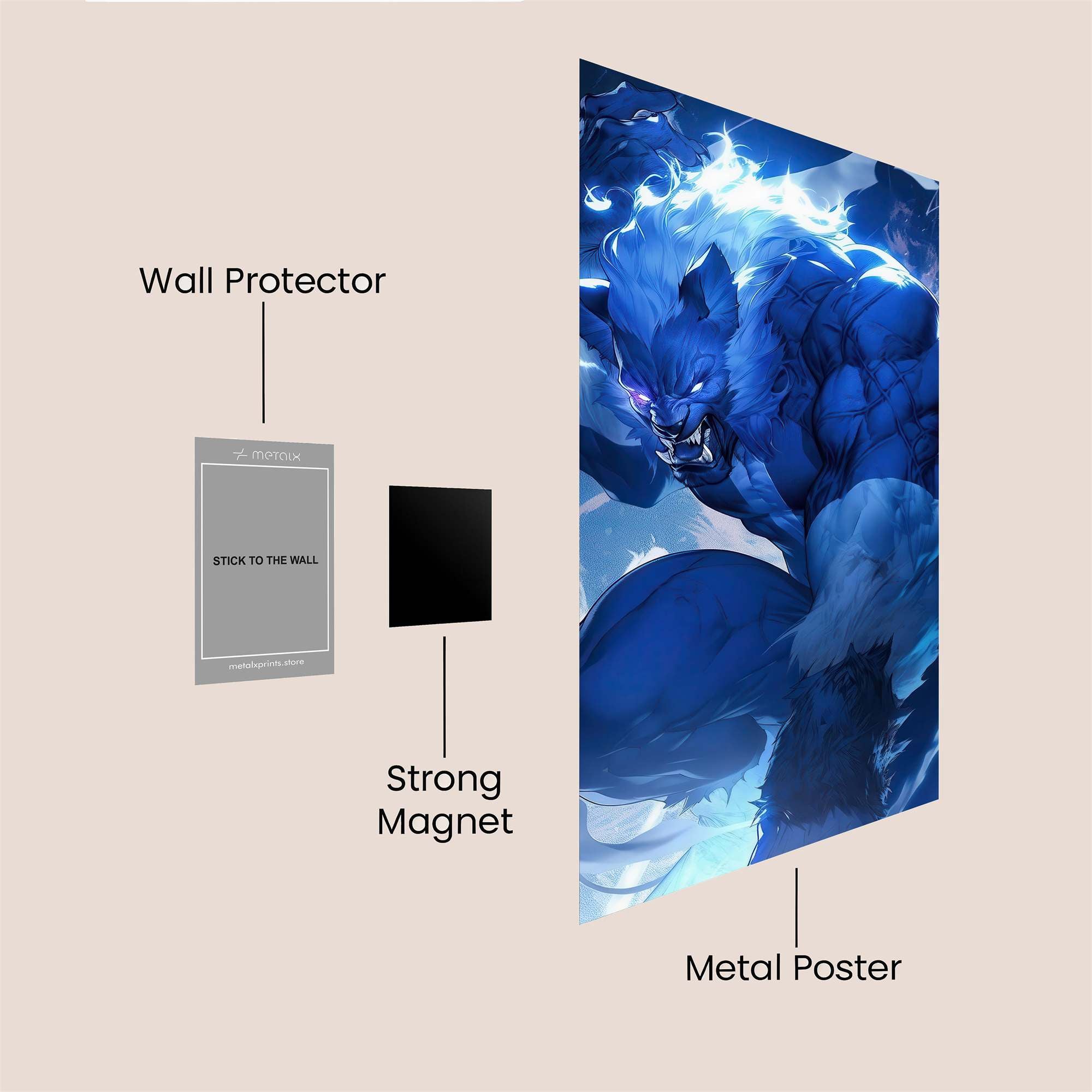 Lupine Fury Safe Wall Magnetic / M