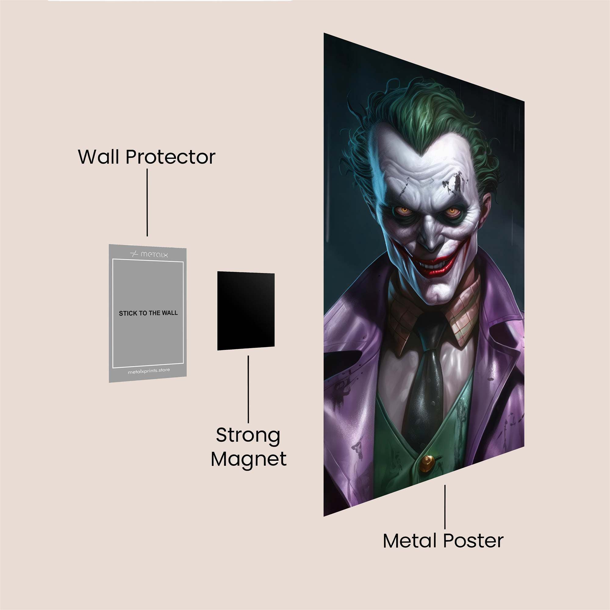 Joker Mayhem Safe Wall Magnetic / M
