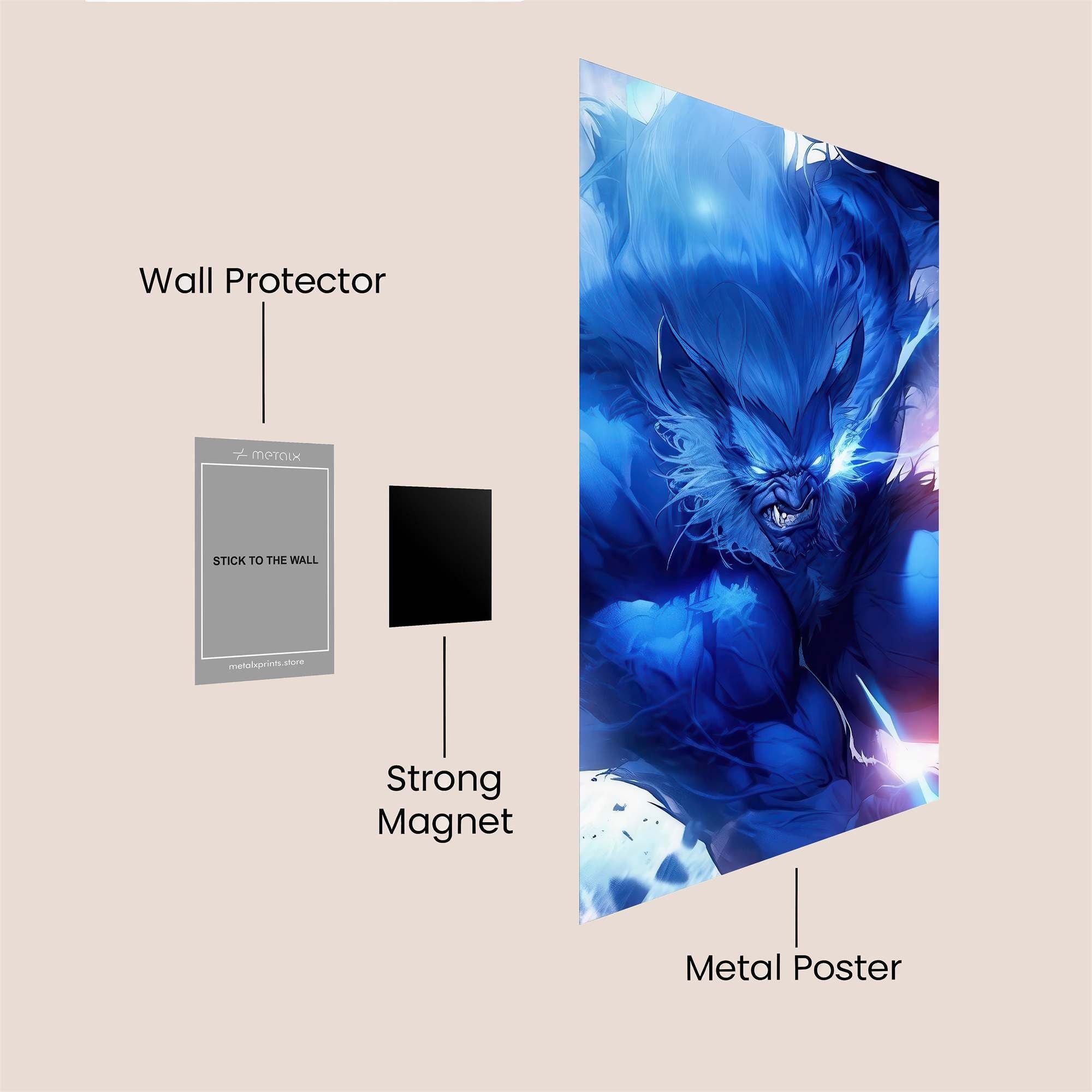 Beastly Surge Safe Wall Magnetic / M
