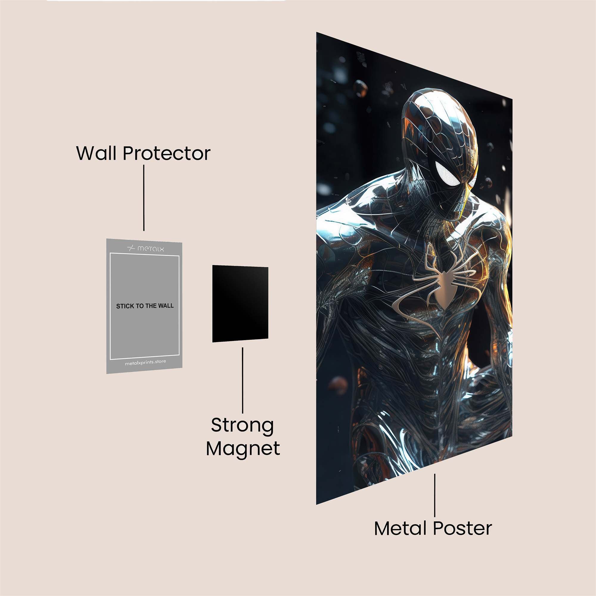 Spidey Prowess Safe Wall Magnetic / M