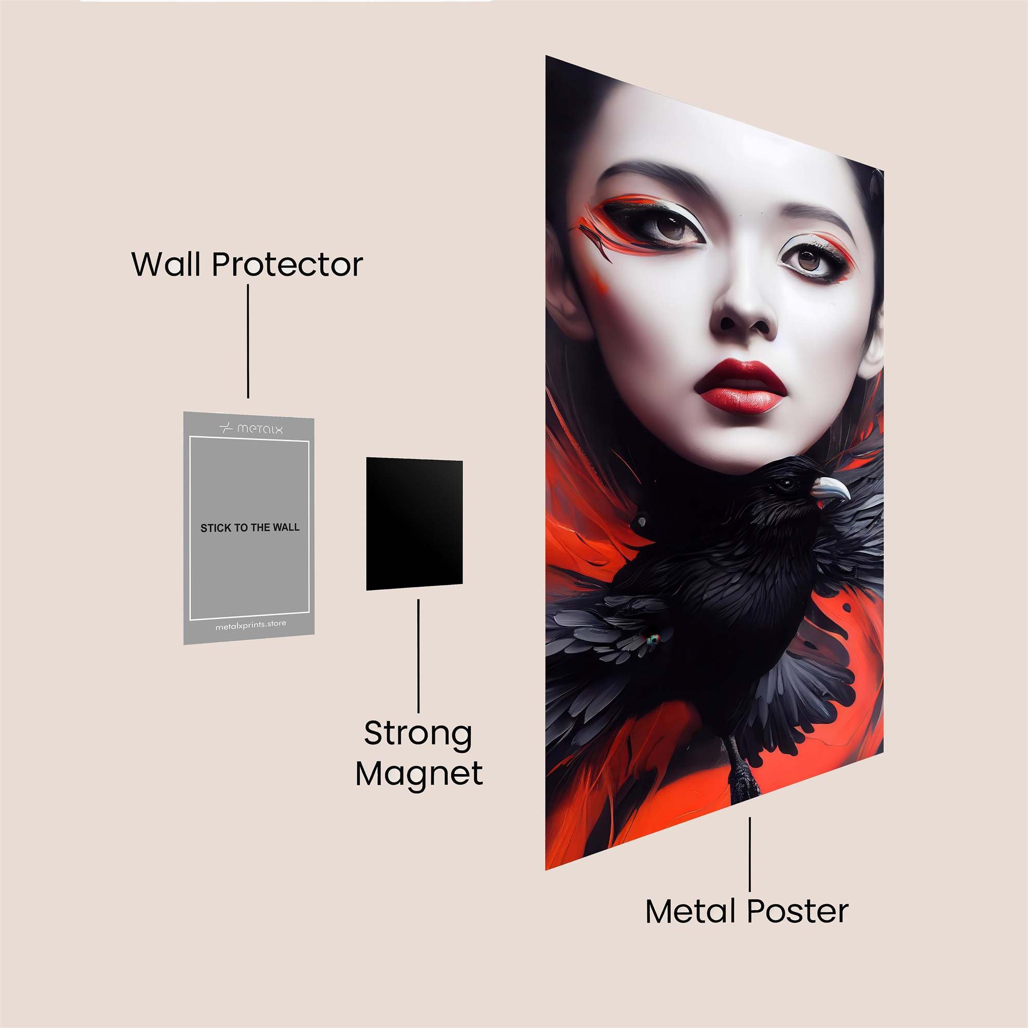 Raven Elegance Safe Wall Magnetic / M