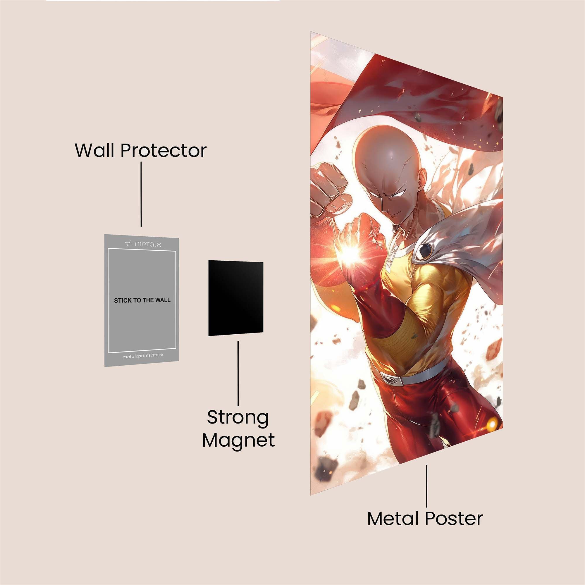 Saitama Powerburst Safe Wall Magnetic / M