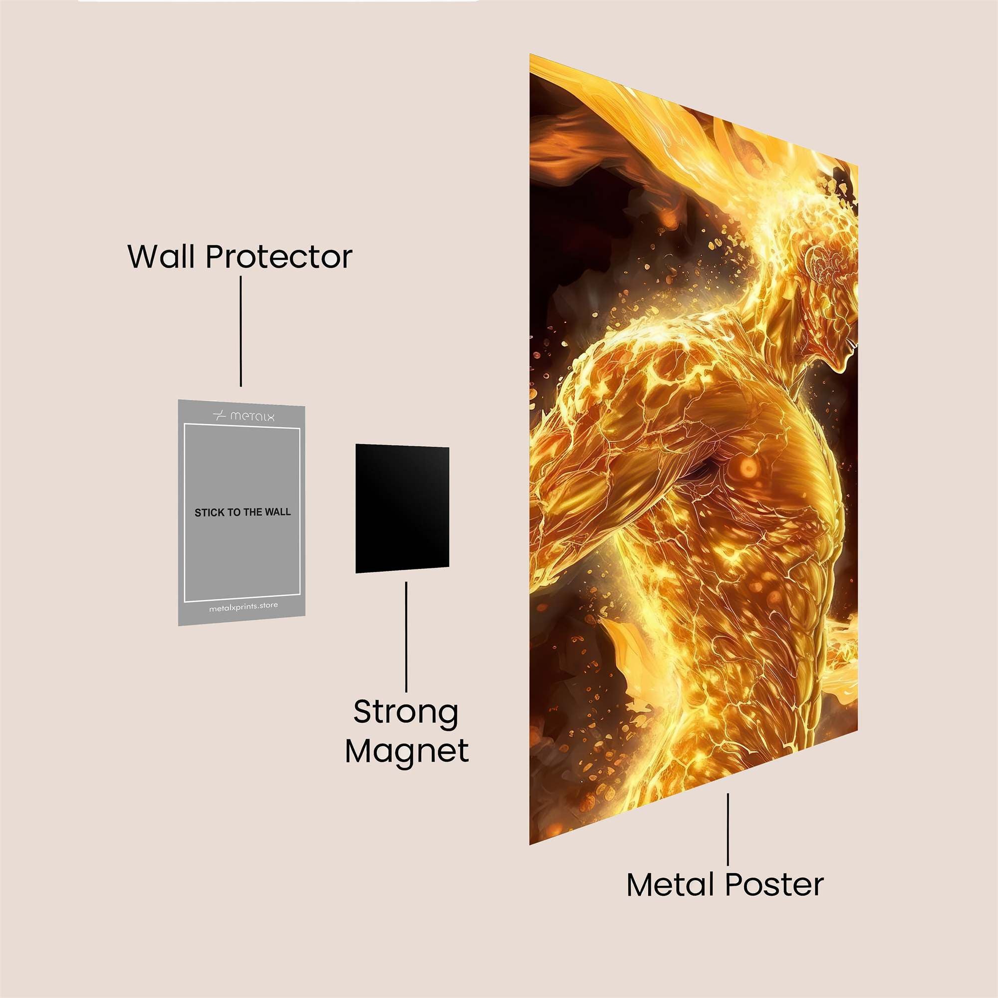 Inferno Majesty Safe Wall Magnetic / M