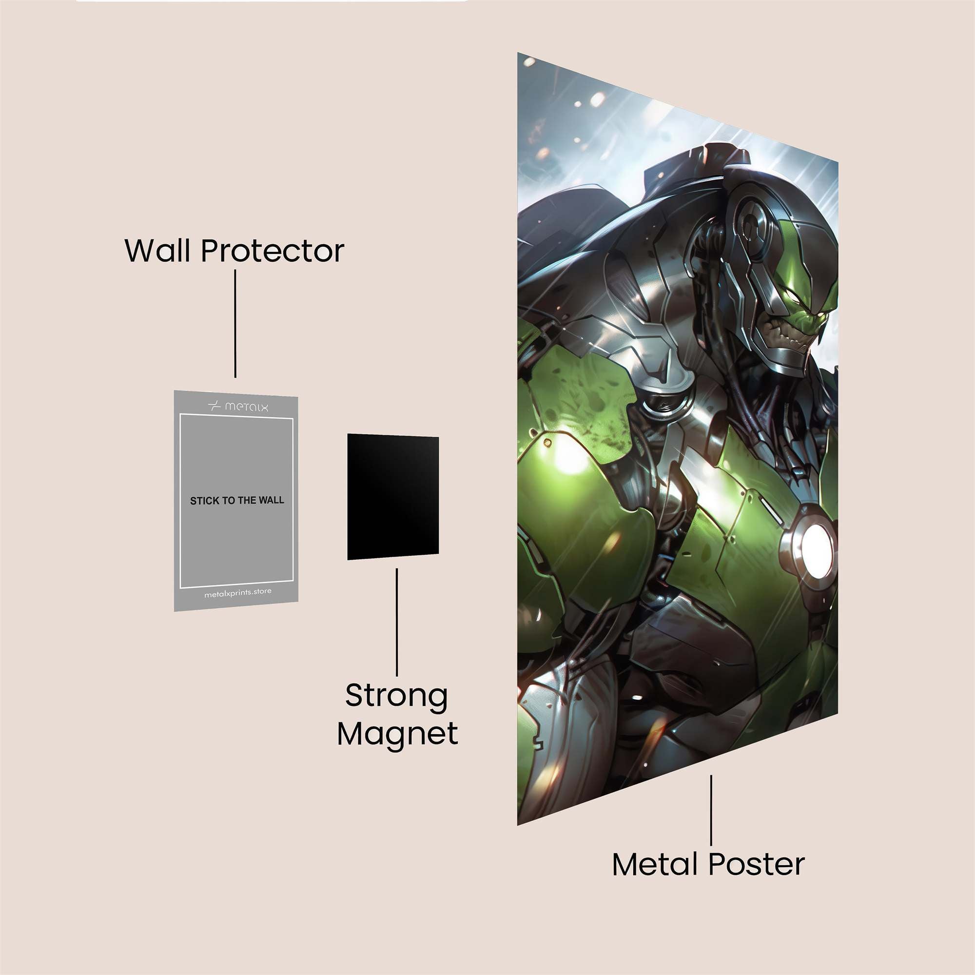 Armored Fury Safe Wall Magnetic / M