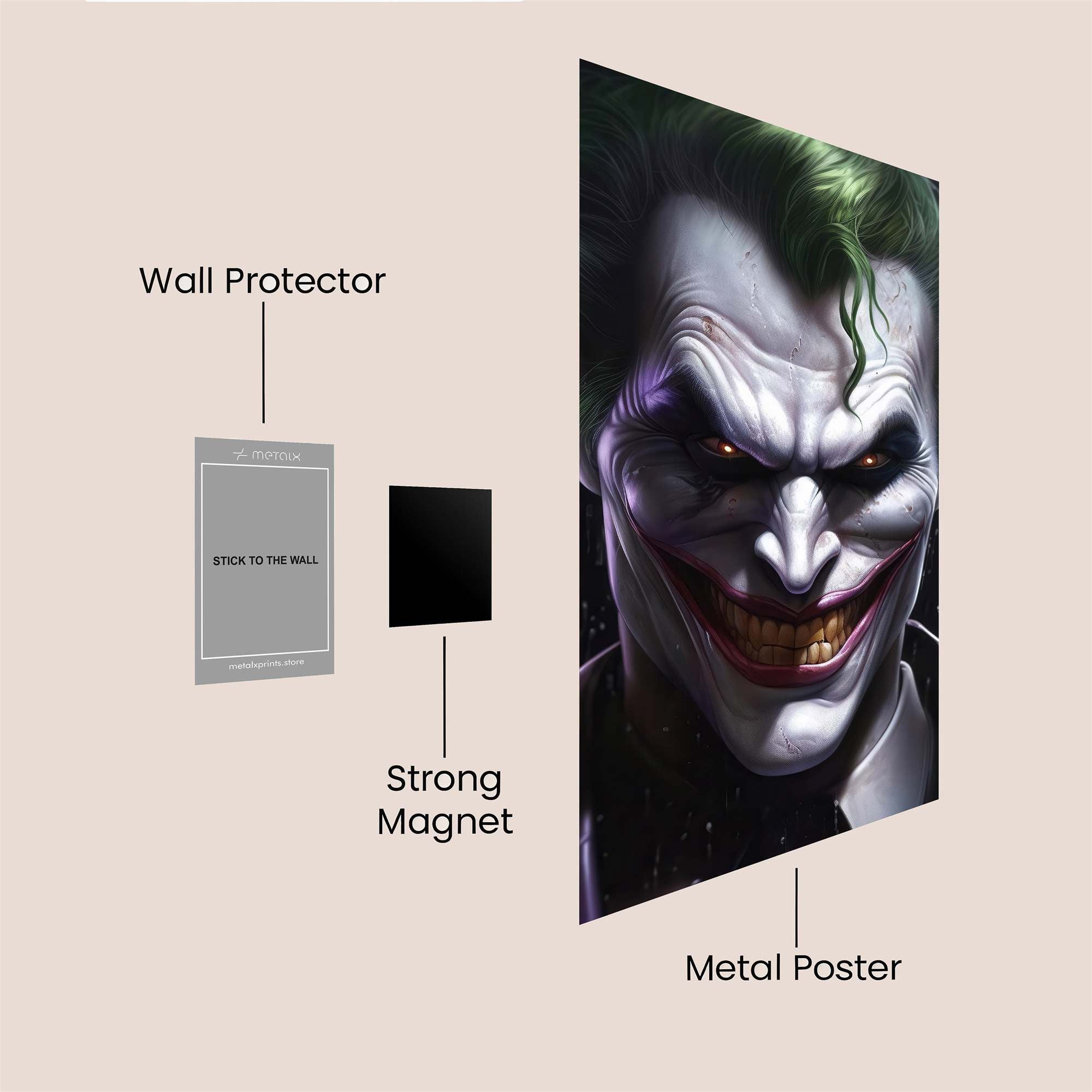 Joker Madness Safe Wall Magnetic / M