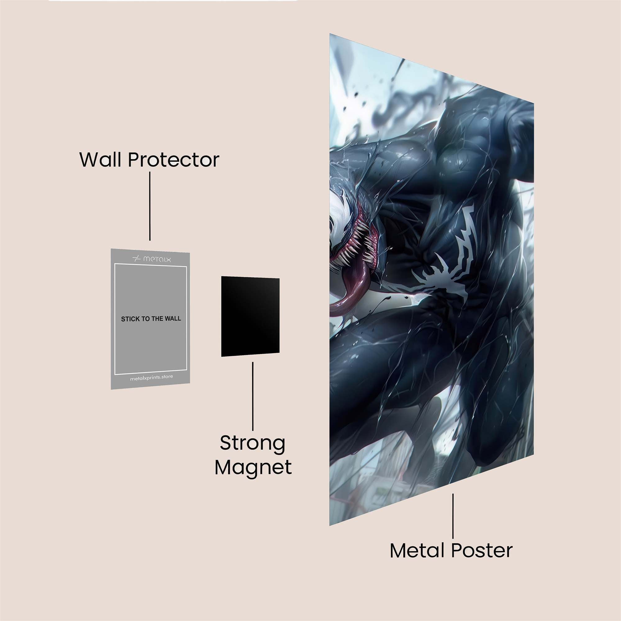 Venom Vortex Safe Wall Magnetic / M