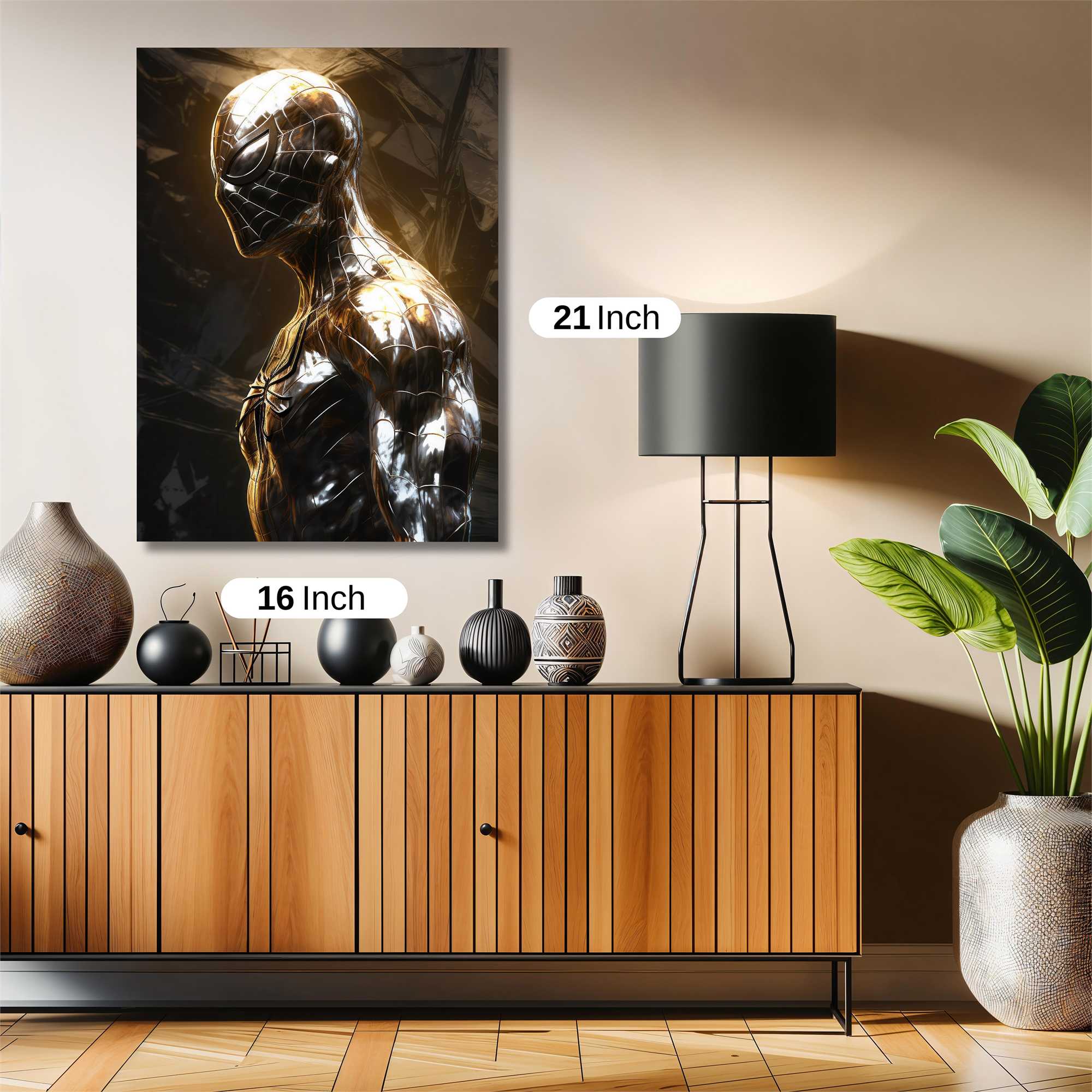 Metallic Reflection Safe Wall Magnetic / M