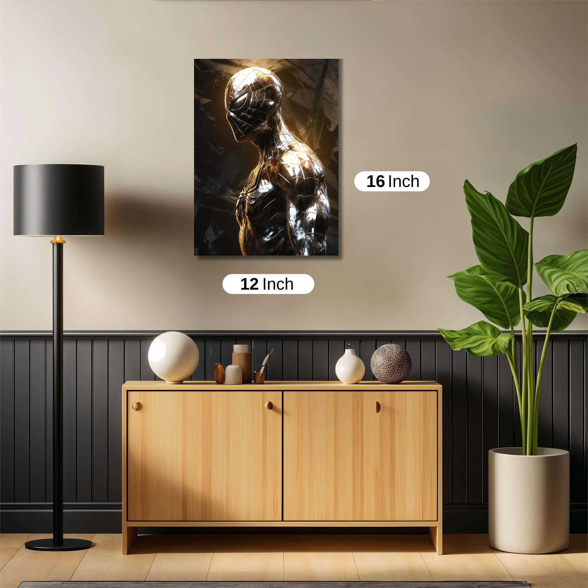 Metallic Reflection Safe Wall Magnetic / M