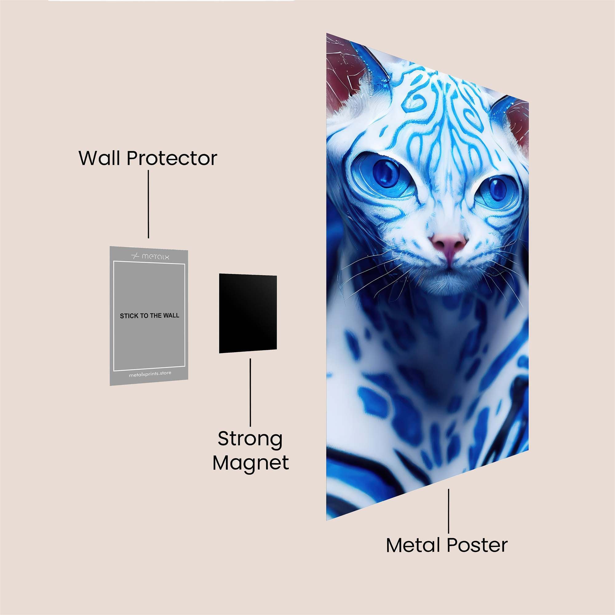 Mystic Feline Safe Wall Magnetic / M