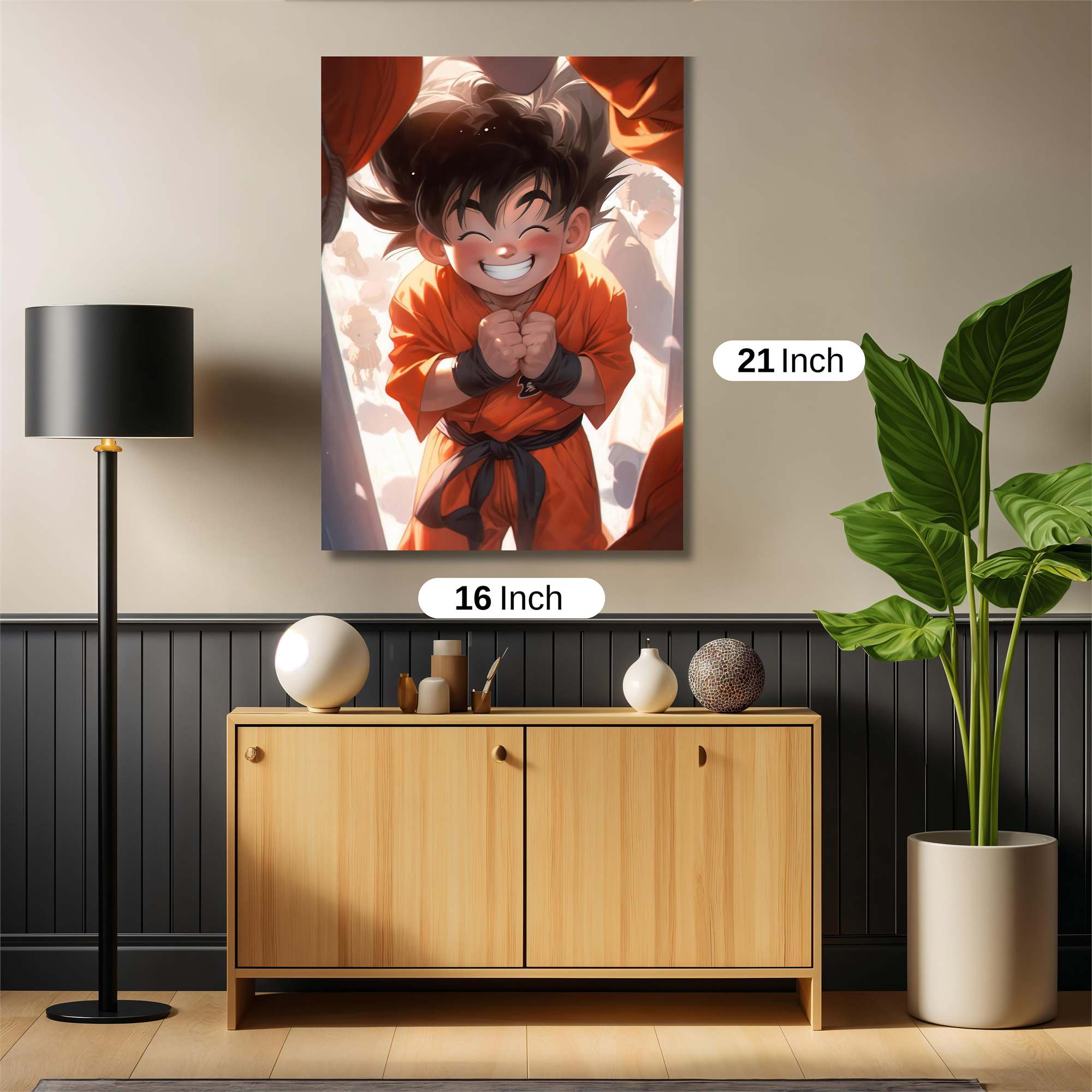 Goku Gleeful Safe Wall Magnetic / M