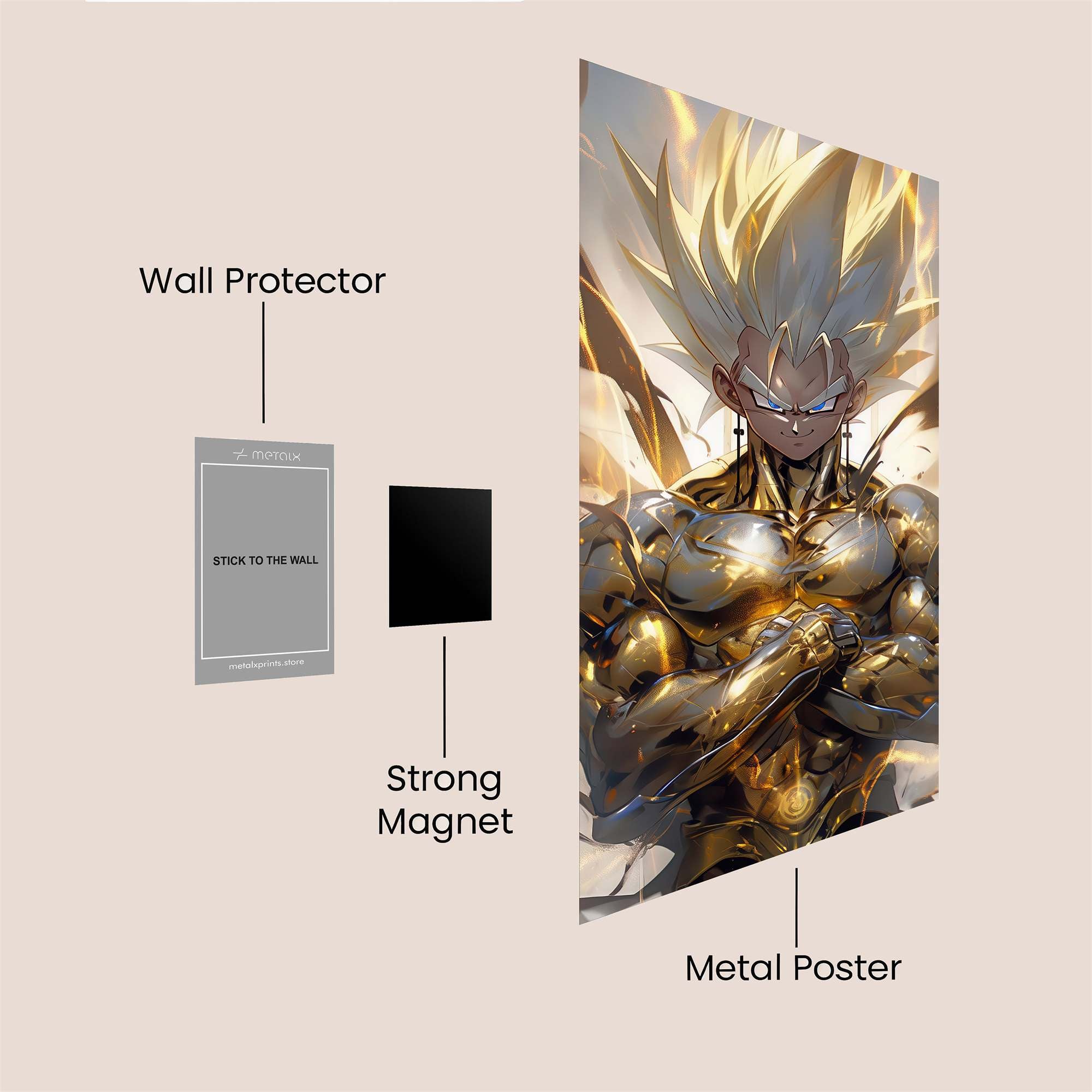 Golden Ascension Safe Wall Magnetic / M