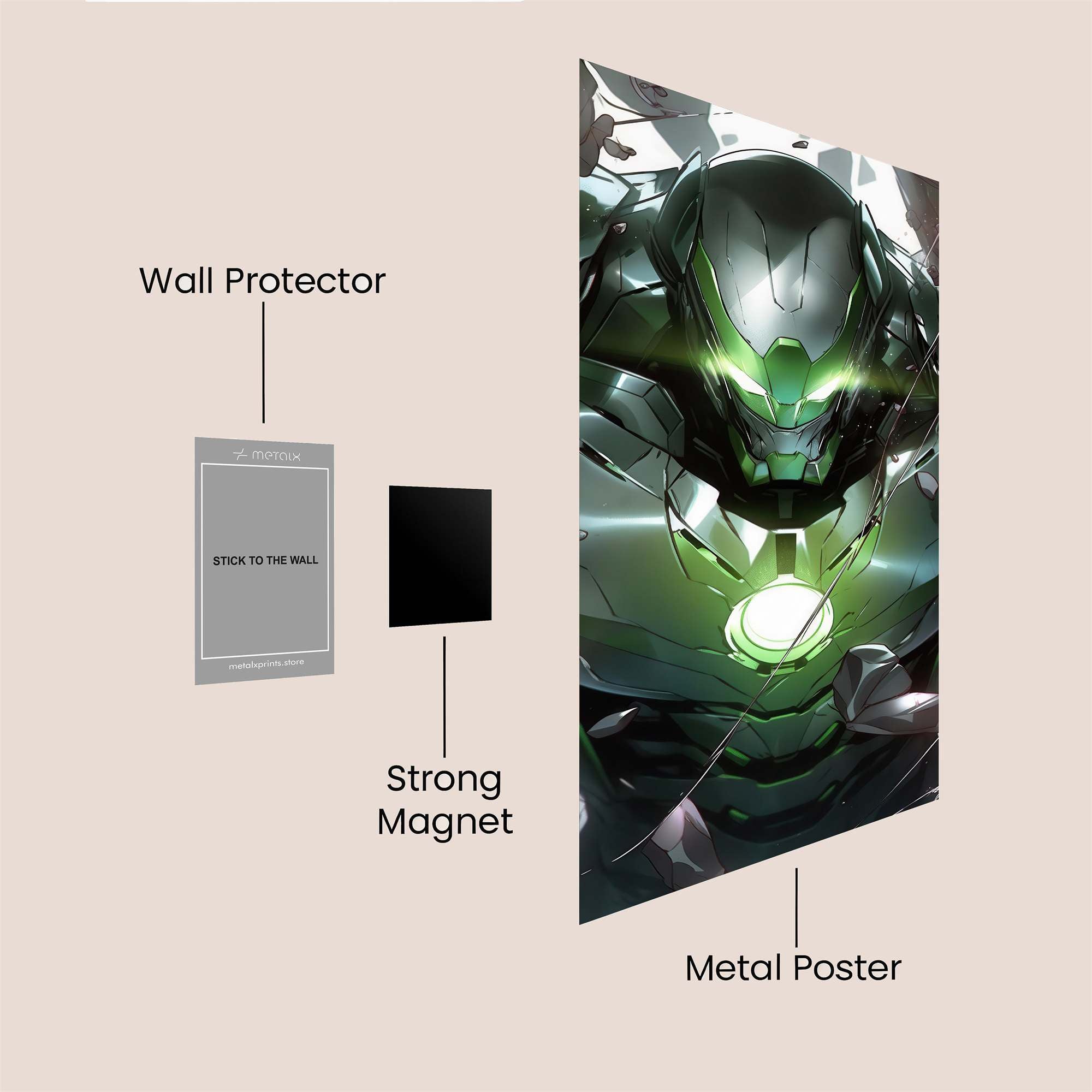Iron Invincible Safe Wall Magnetic / M