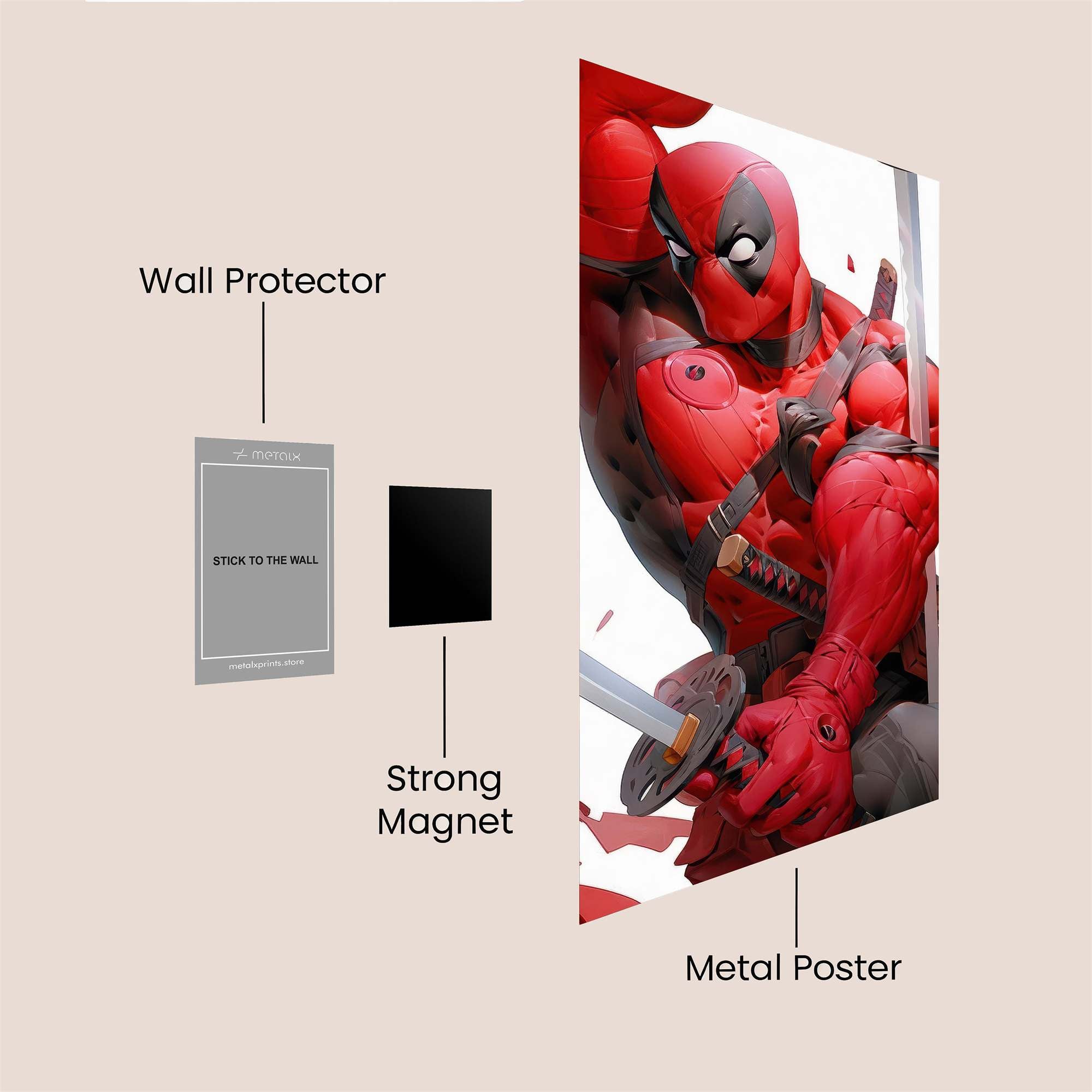 Deadpool Vigor Safe Wall Magnetic / M