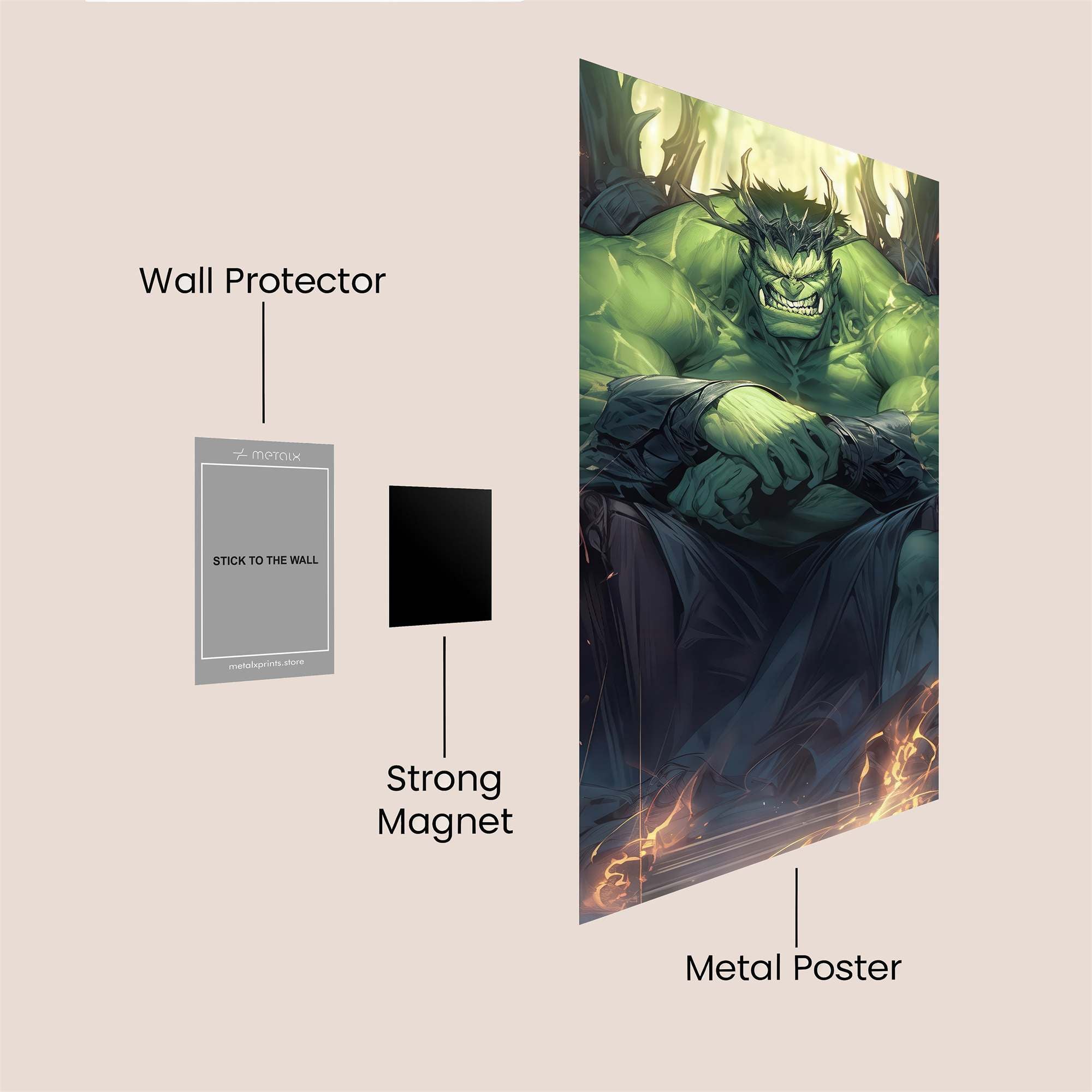 Hulking Majesty Safe Wall Magnetic / M