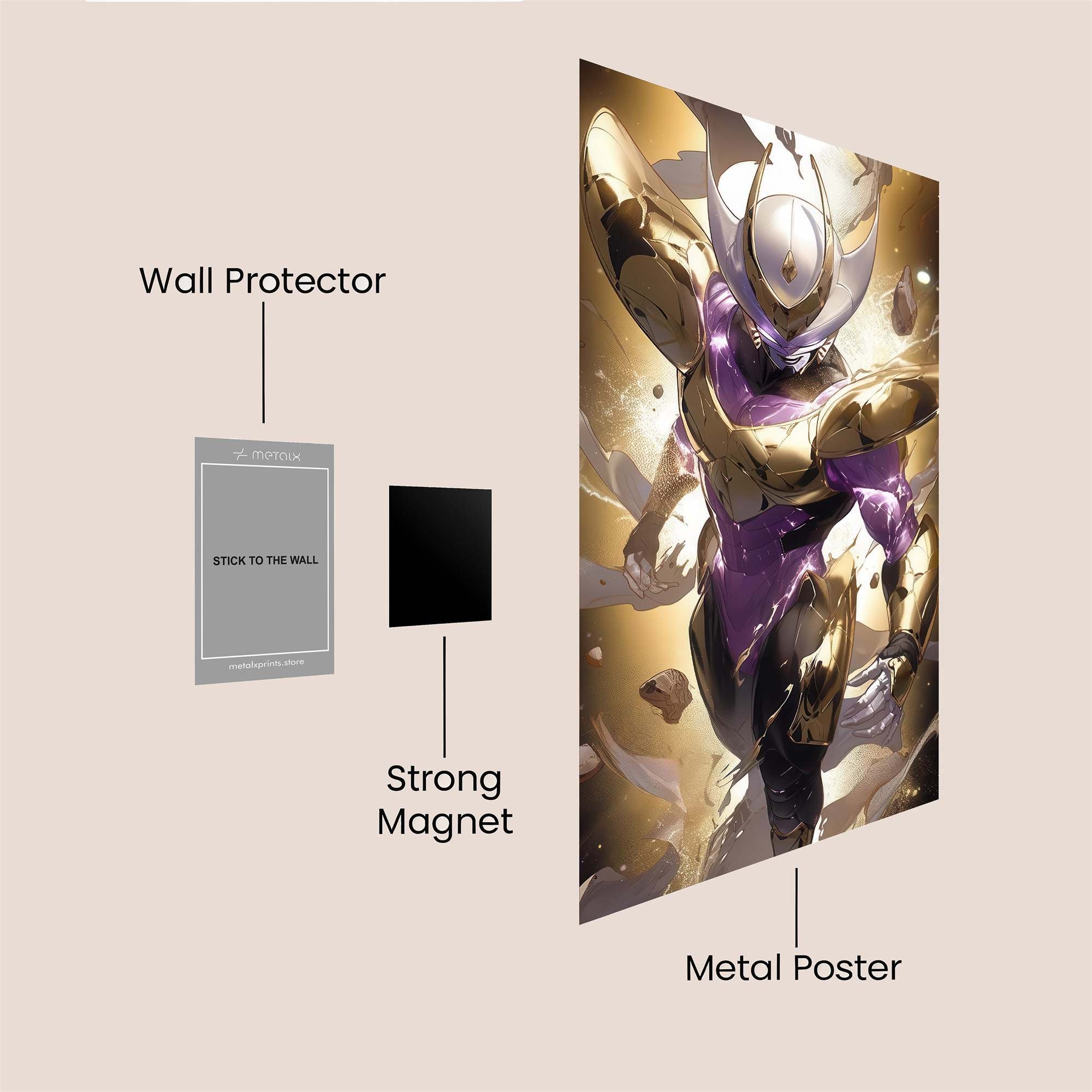 Golden Ascension Safe Wall Magnetic / M