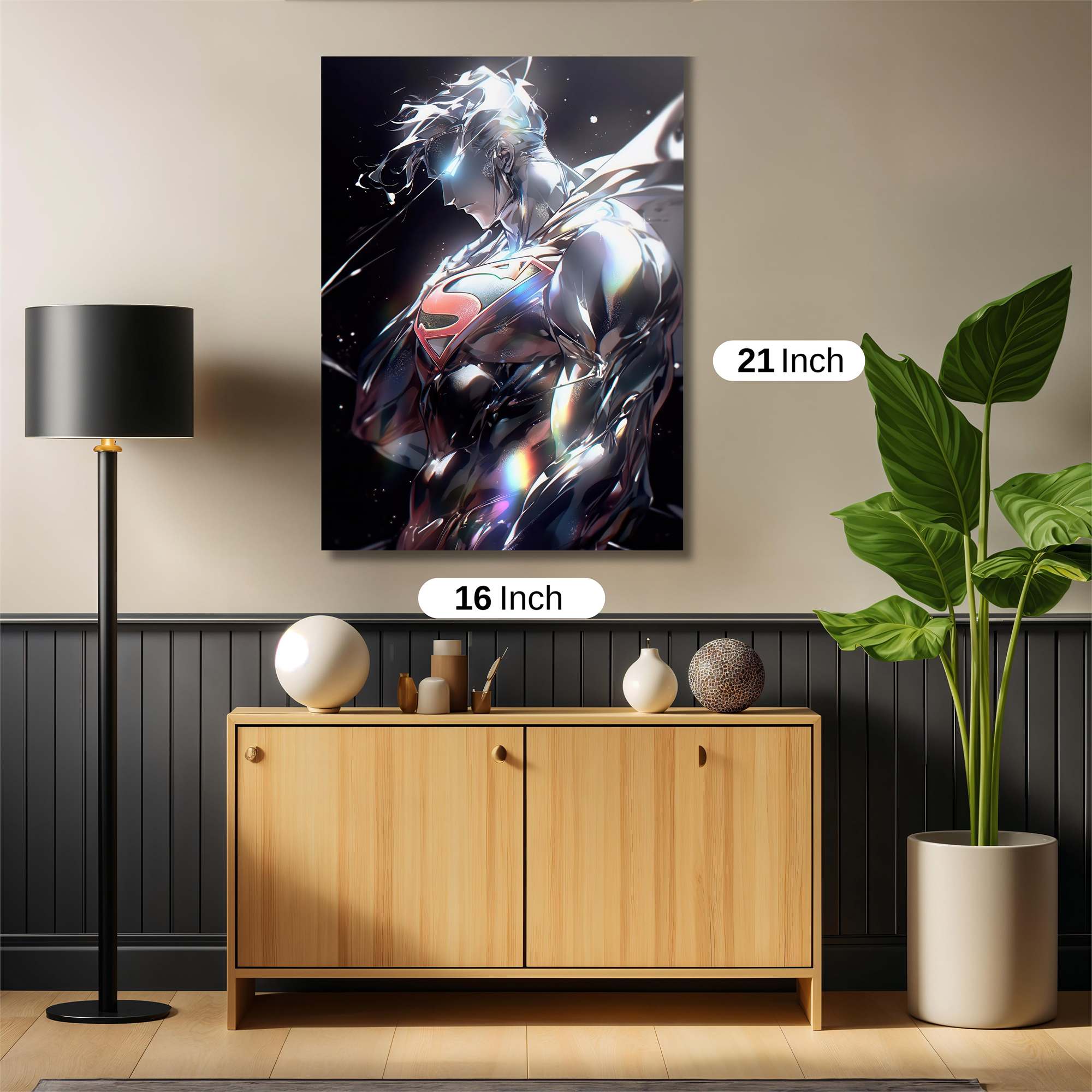 Superman Luminous Safe Wall Magnetic / M