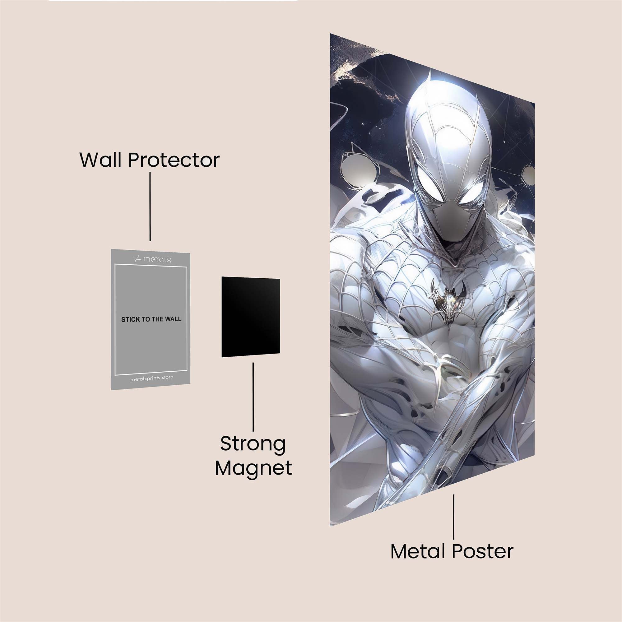 Spectral Guardianship Safe Wall Magnetic / M