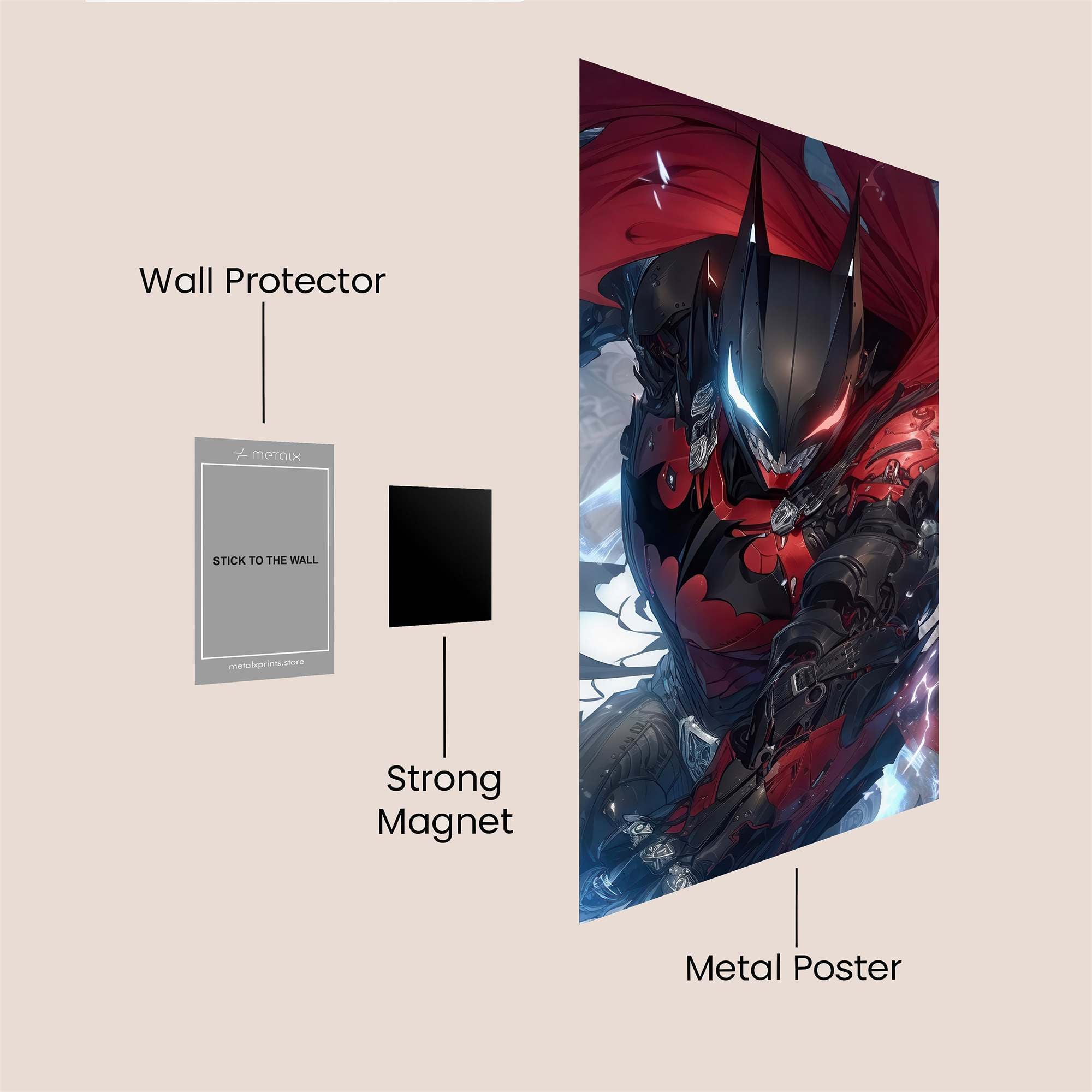 Batman's Fury Safe Wall Magnetic / M