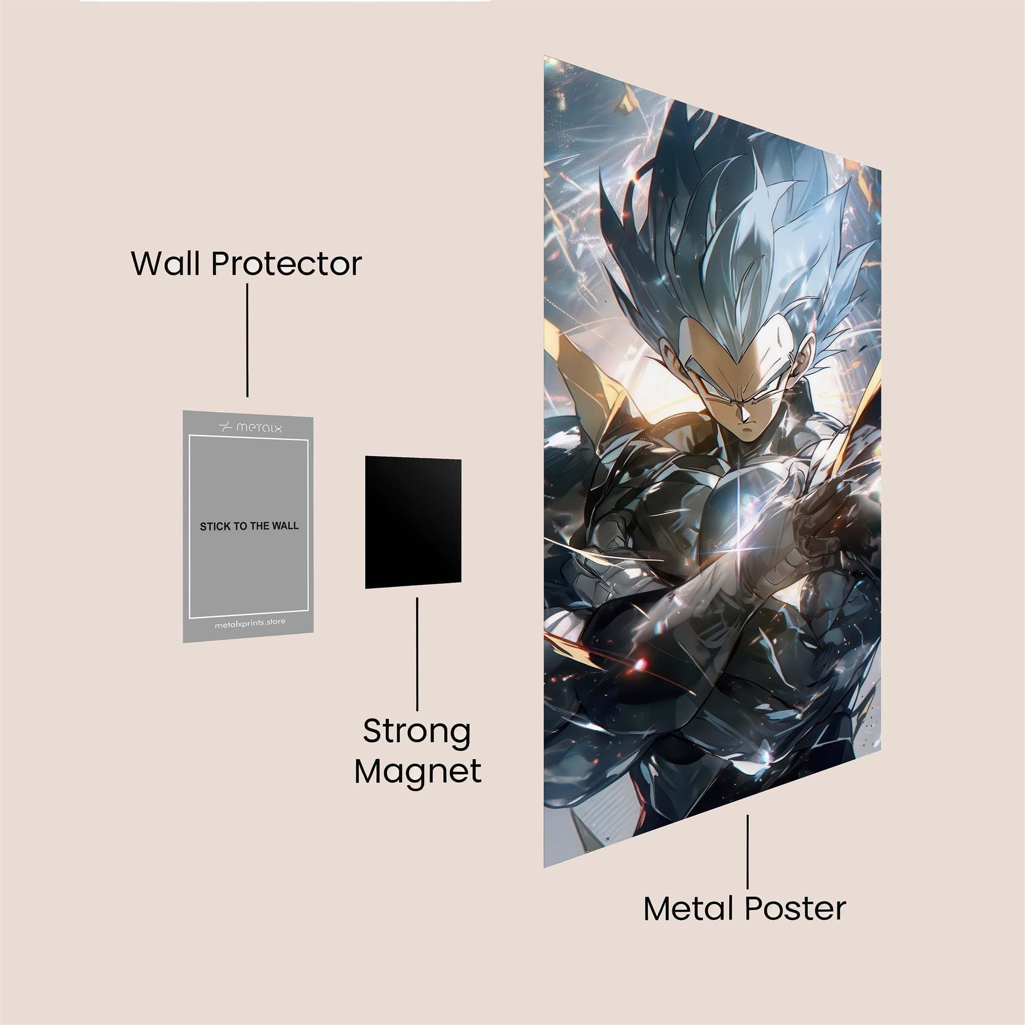 Vegeta Resurgence Safe Wall Magnetic / M