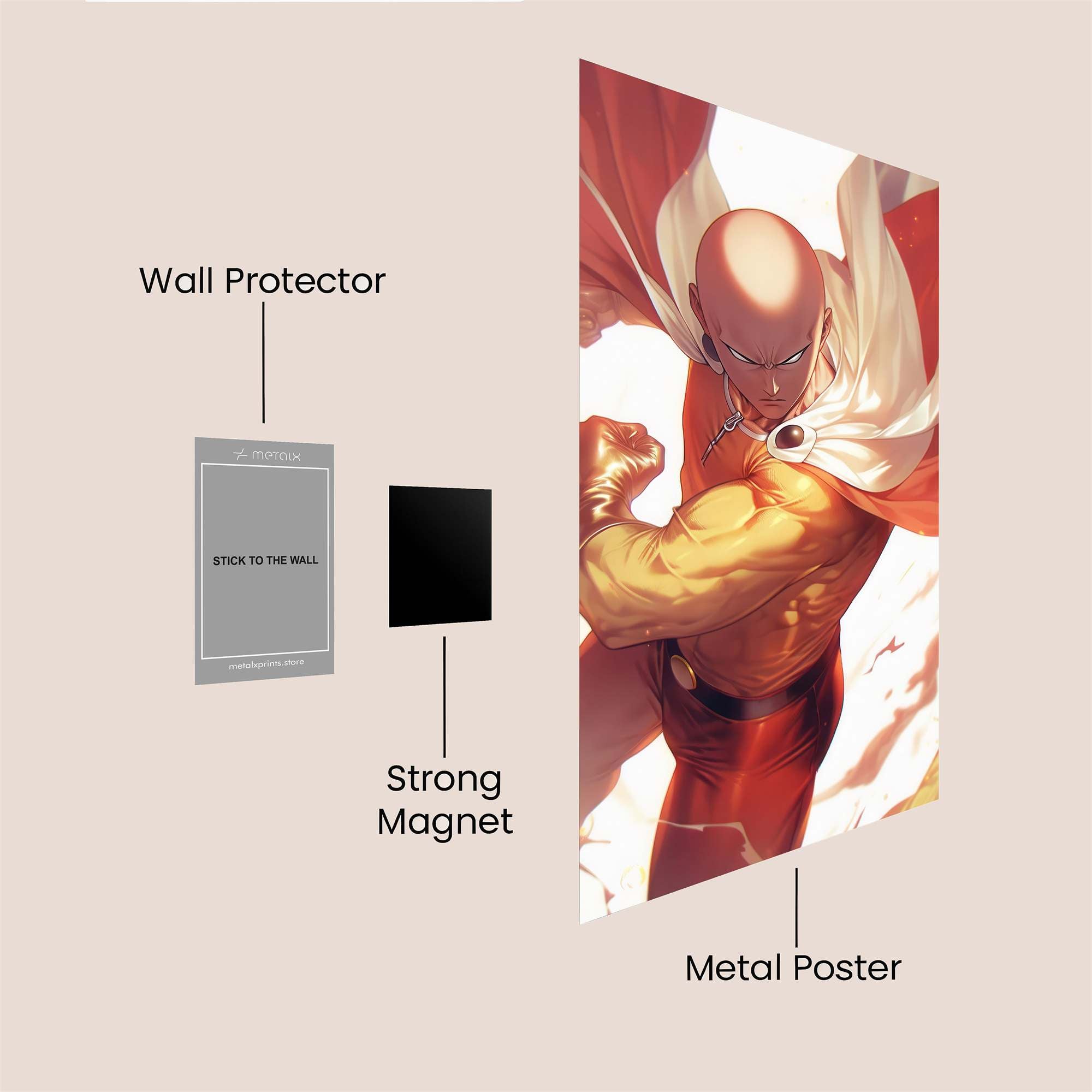 Saitama Powerburst Safe Wall Magnetic / M