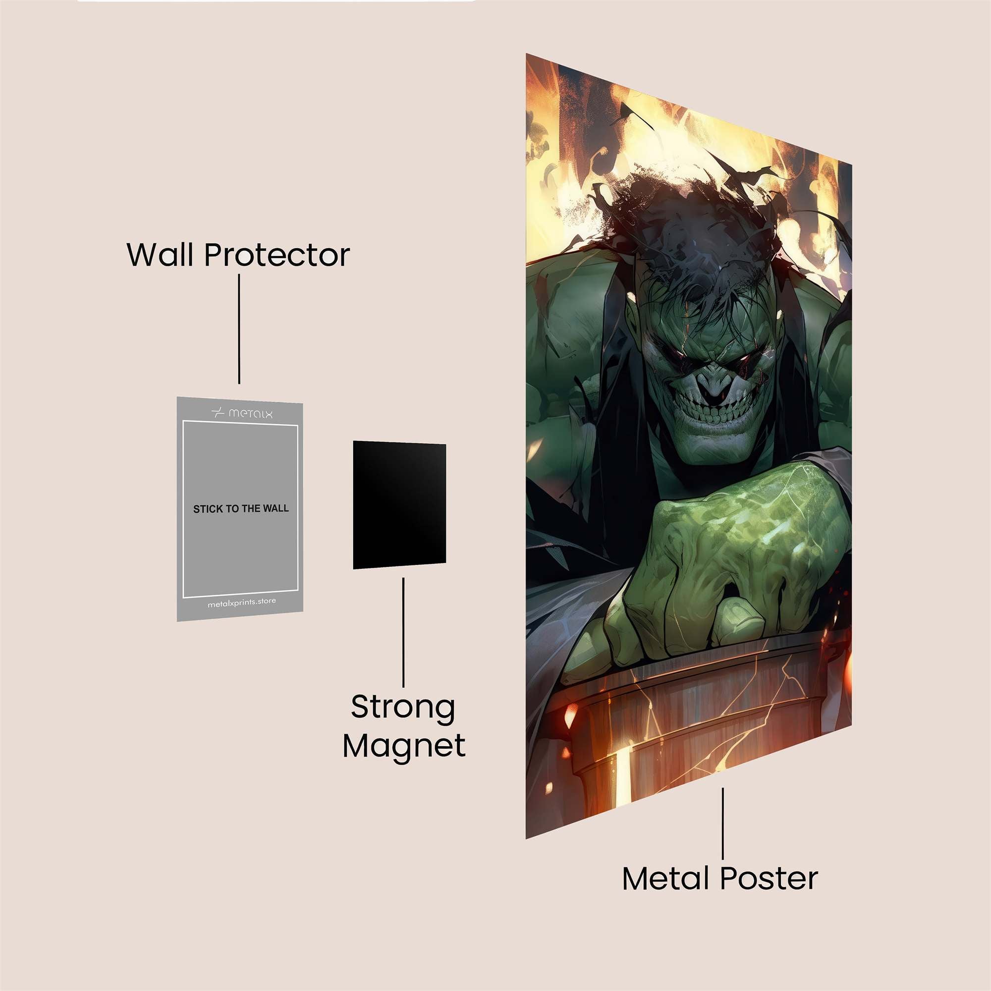 Hulk Inferno Safe Wall Magnetic / M