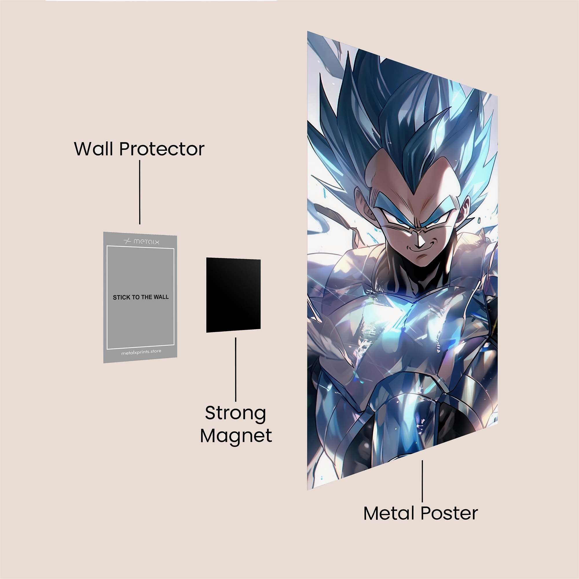 Vegeta Brilliance Safe Wall Magnetic / M