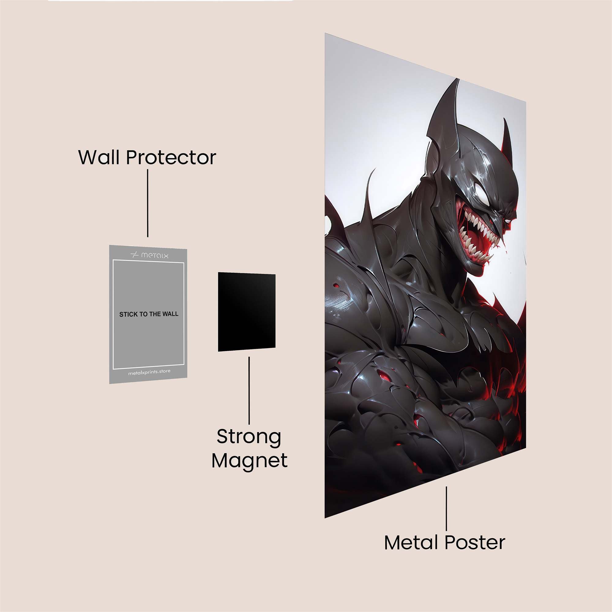 Batman's Fury Safe Wall Magnetic / M