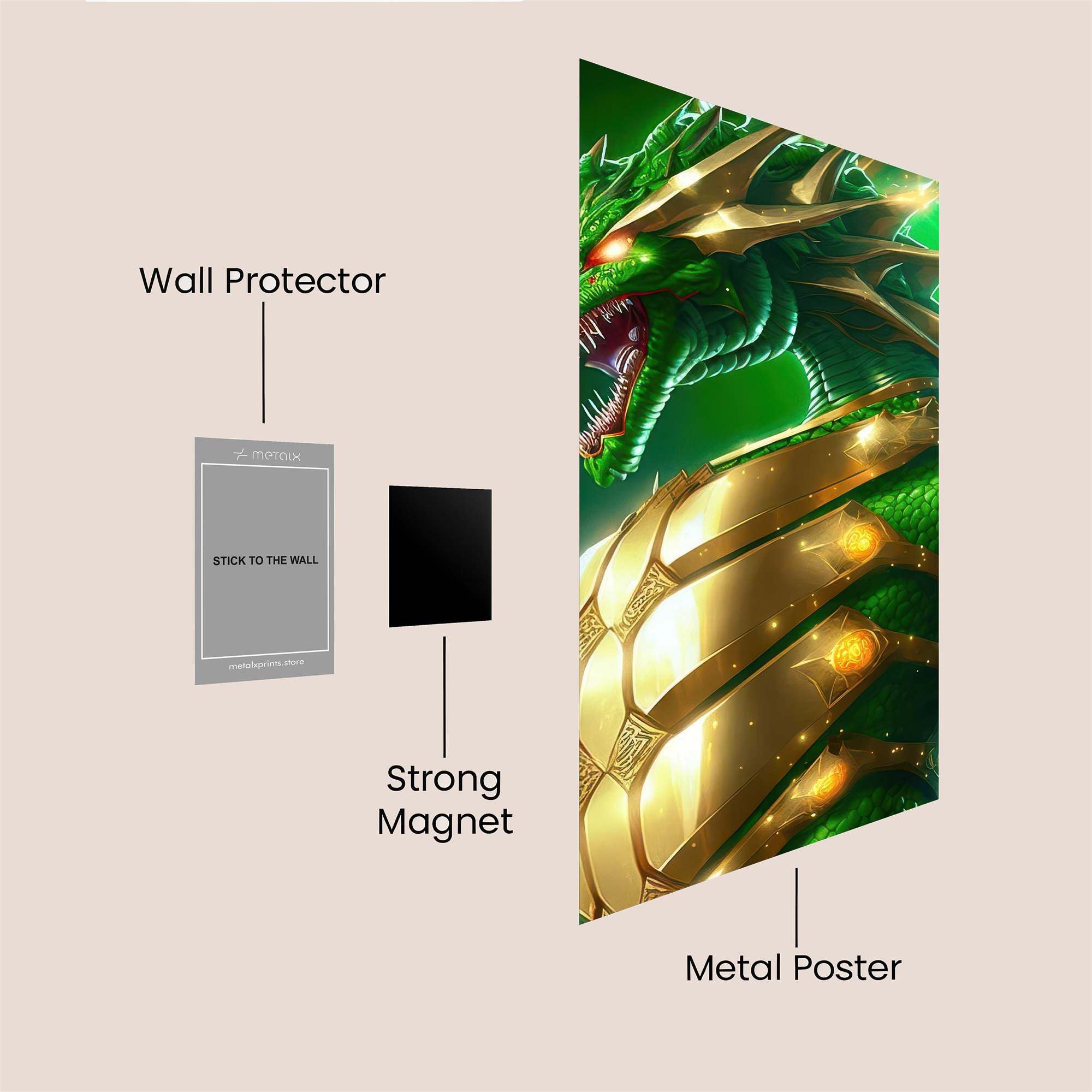 Dragon Majesty Safe Wall Magnetic / M