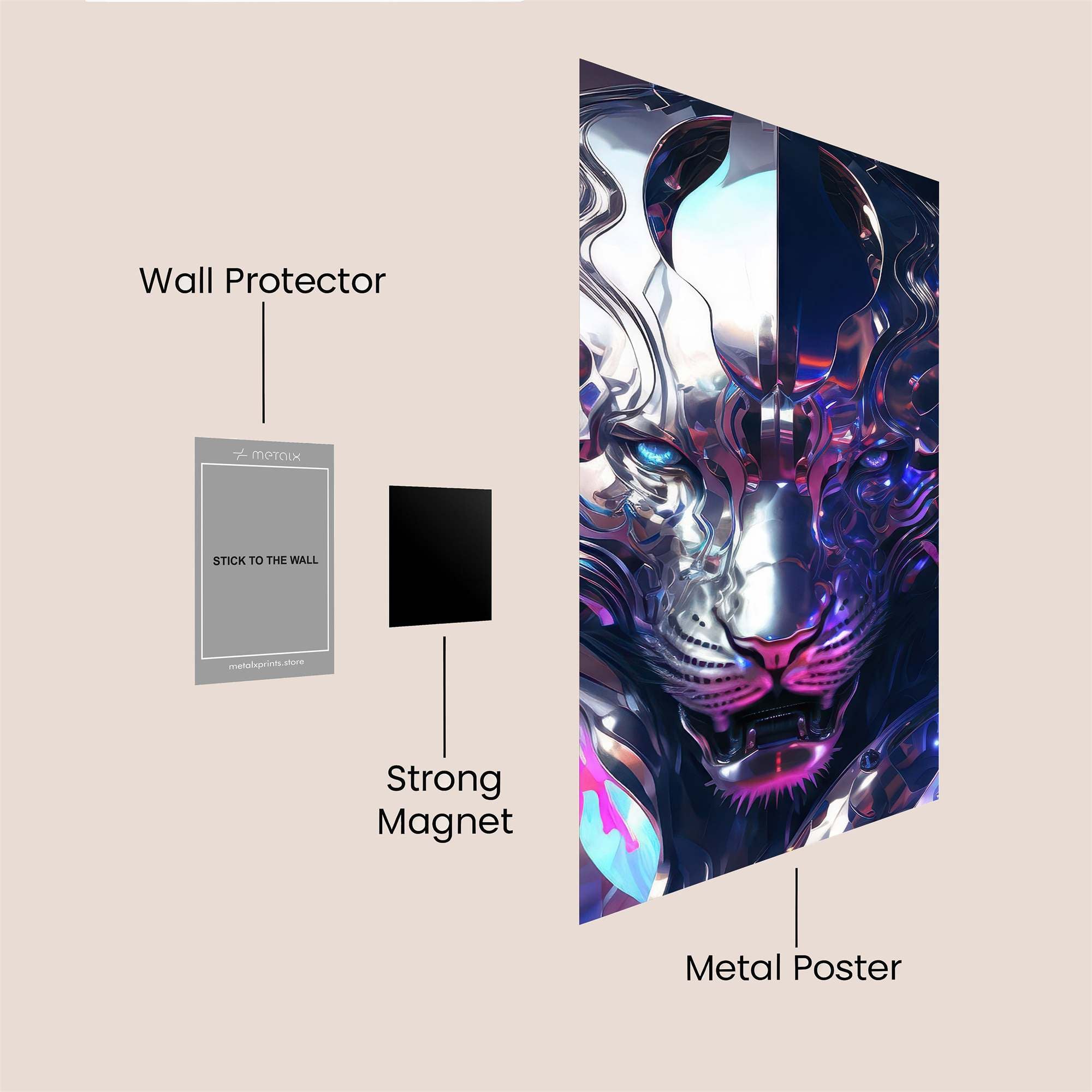 Cyber Panther Safe Wall Magnetic / M